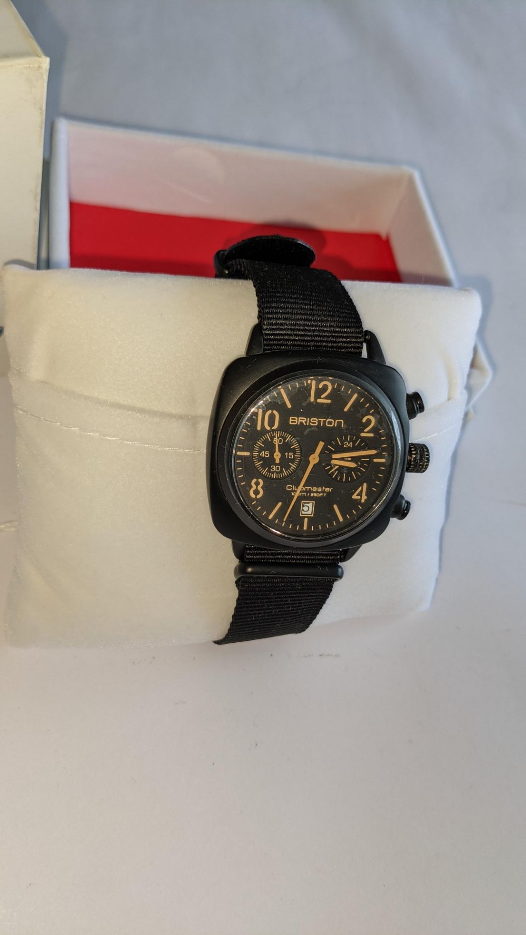 Briston Club Master watch on fabric strap including Briston box. Water resistant 100M. RRP £265 - Image 7 of 17