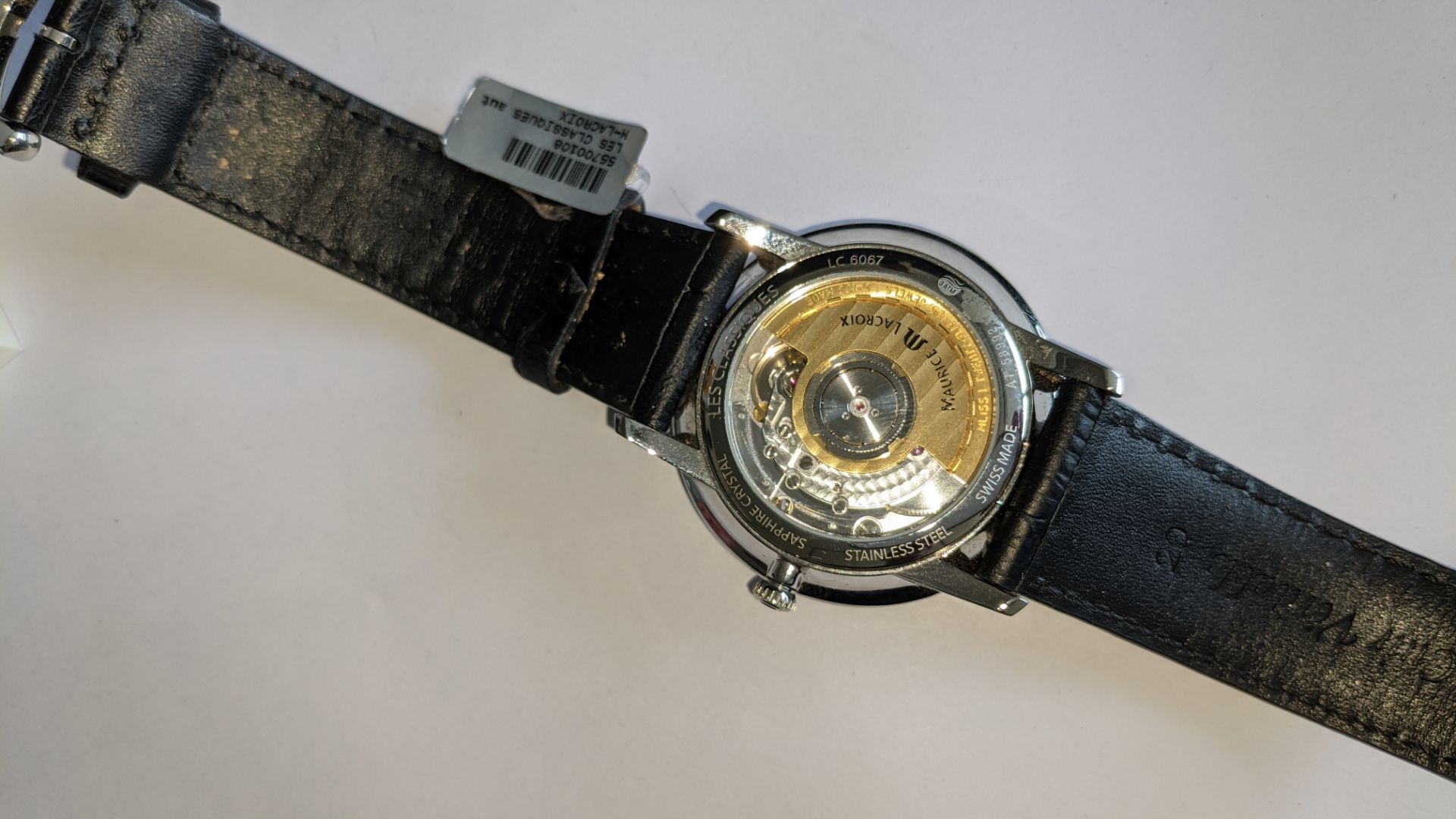 Maurice Lacroix automatic watch with display back marked LC6067 on the rear. Water resistant 30M. I - Image 23 of 26