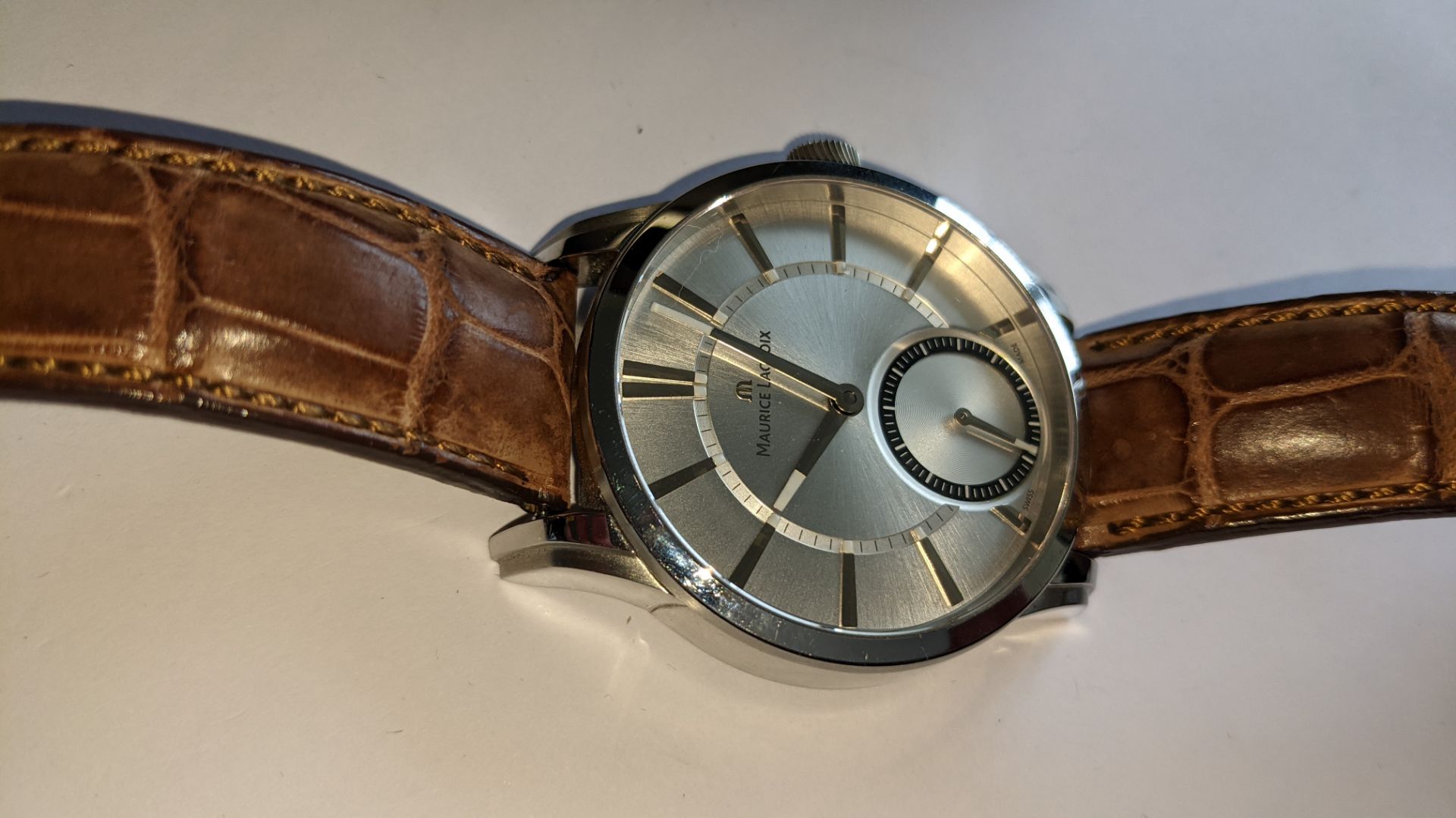 Maurice Lacroix watch with large display back marked PT7558 on the rear. Water resistant 50M. RRP £ - Image 11 of 27