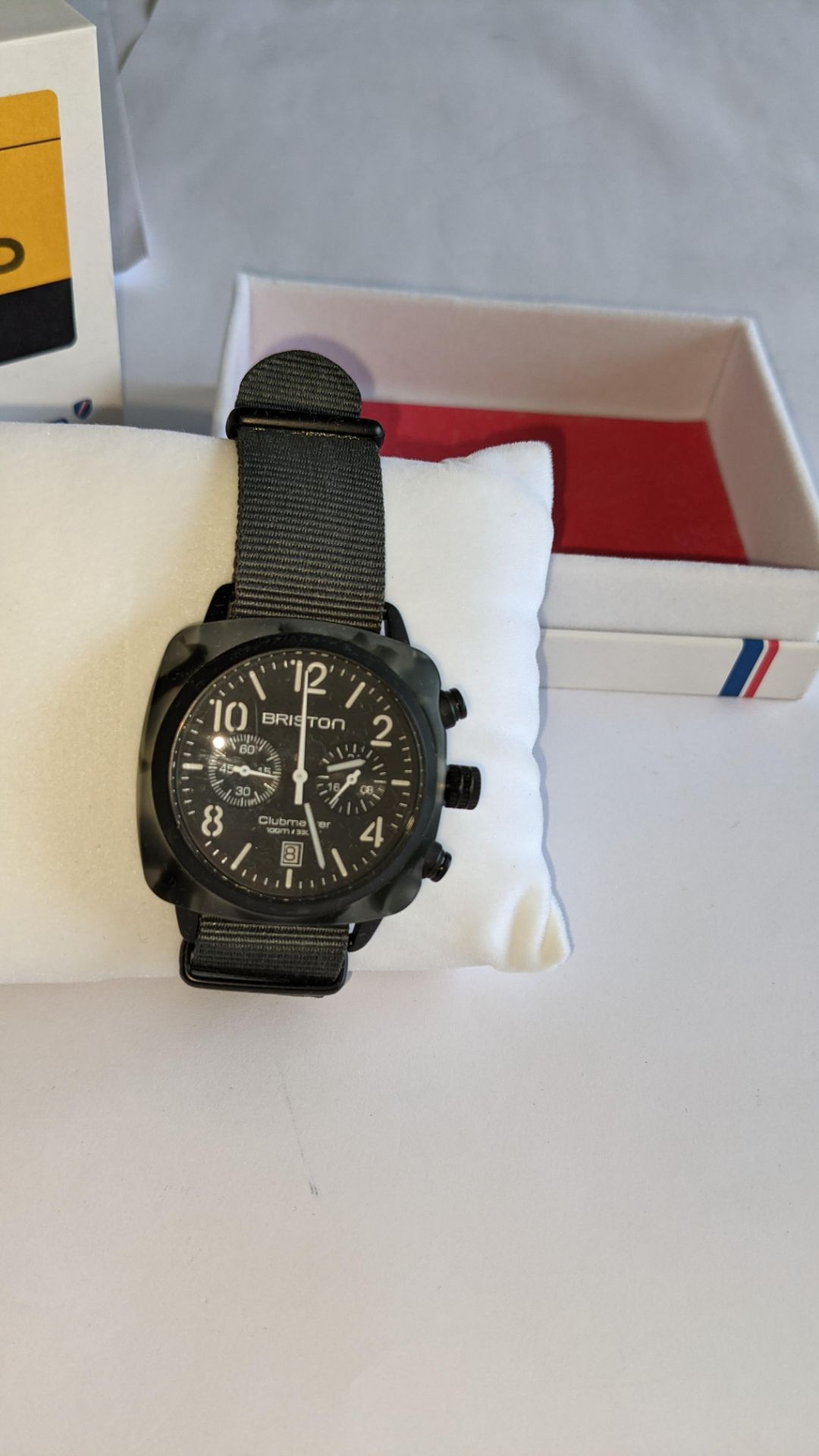 Briston Club Master watch on fabric strap including Briston box. Water resistant 100M. RRP £245 - Image 7 of 13