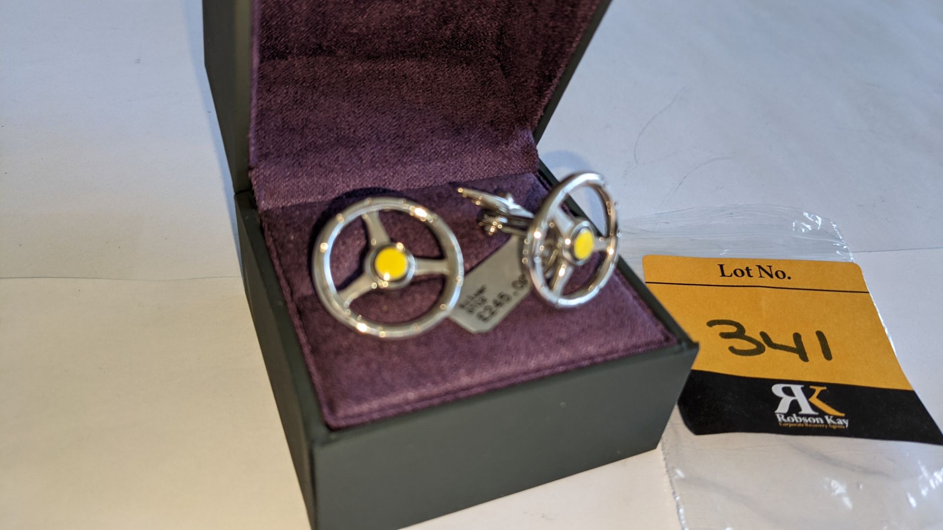 GTO London silver Volante cufflinks. RRP £245. Product code GTC2. NB. An internet search suggests G - Image 4 of 9