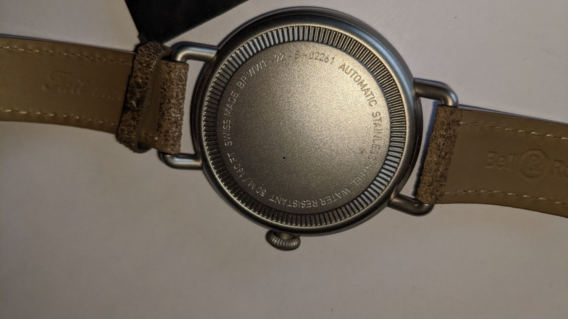 Bell & Ross watch engraved "BRWW1-92-S-02261" on the rear. Automatic movement, stainless steel. Wate - Image 16 of 21