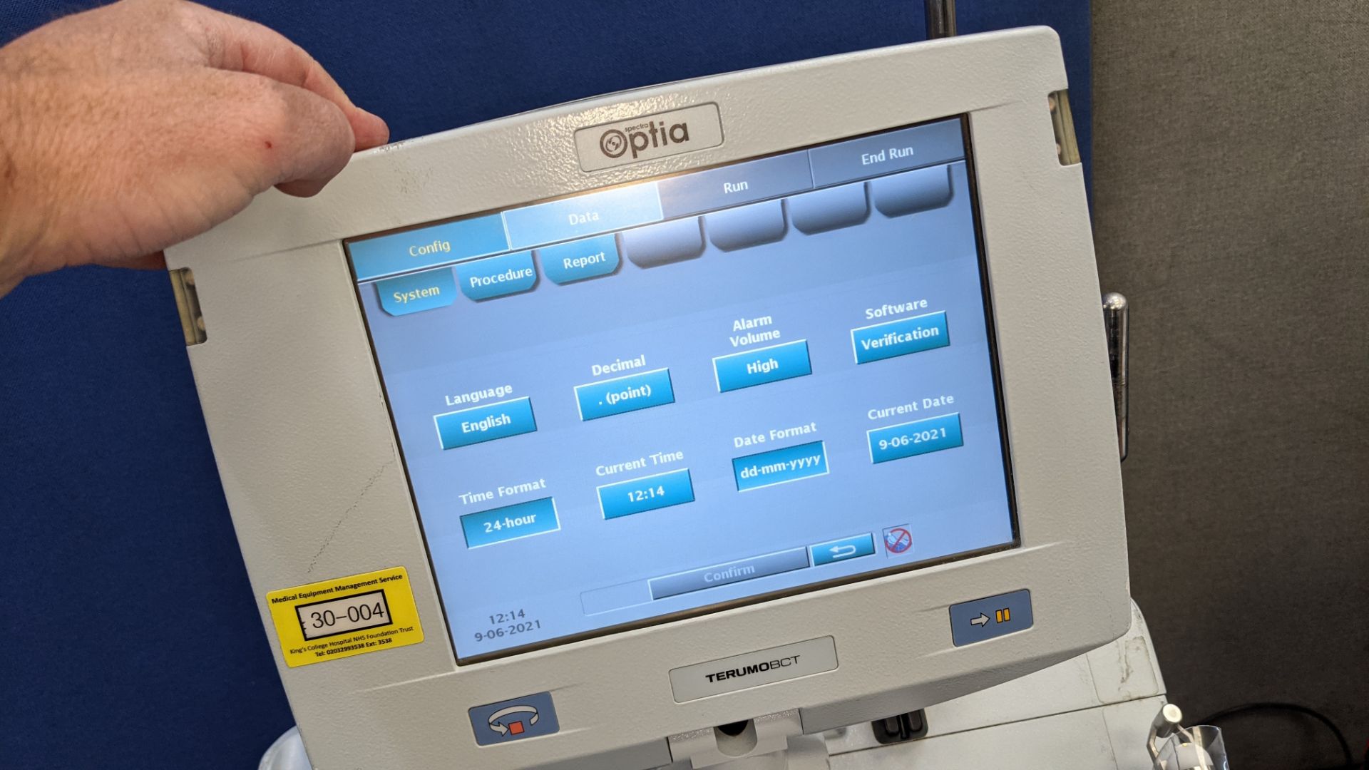 2013 Terumo BCT Spectra Optia Apheresis Cell Processing and Collection System. - Image 21 of 34