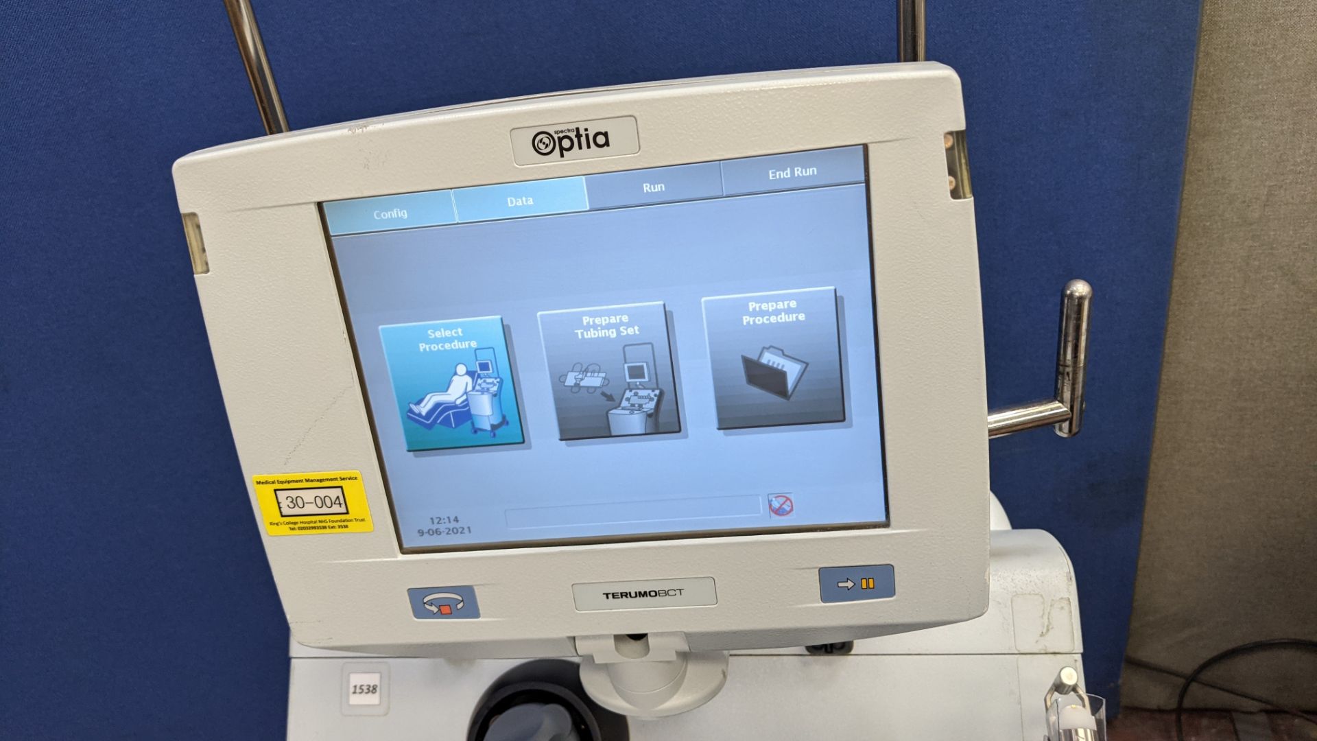 2013 Terumo BCT Spectra Optia Apheresis Cell Processing and Collection System. - Image 19 of 34