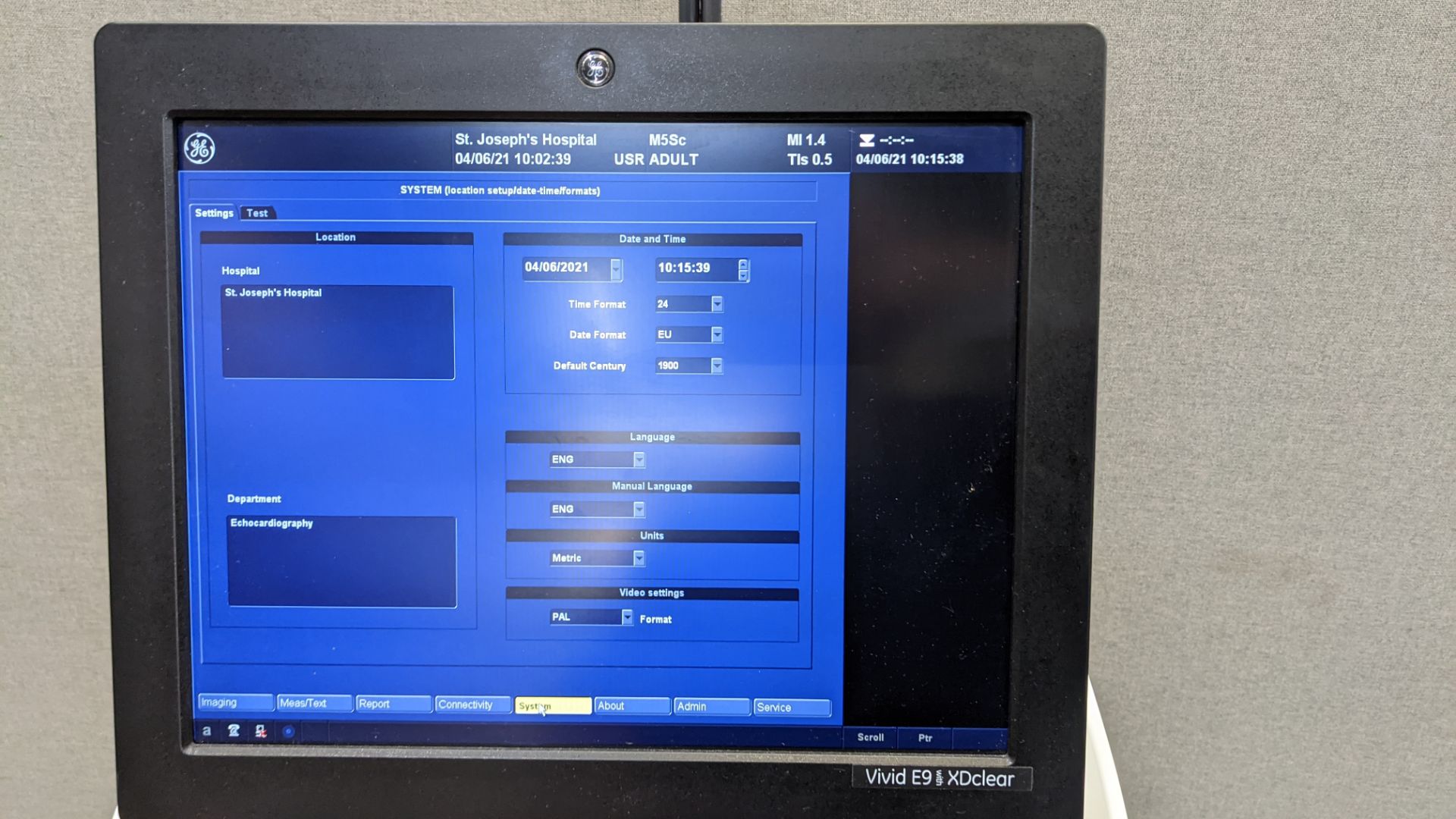 General Electric Vivid E9 cardiovascular ultrasound system. - Image 16 of 66