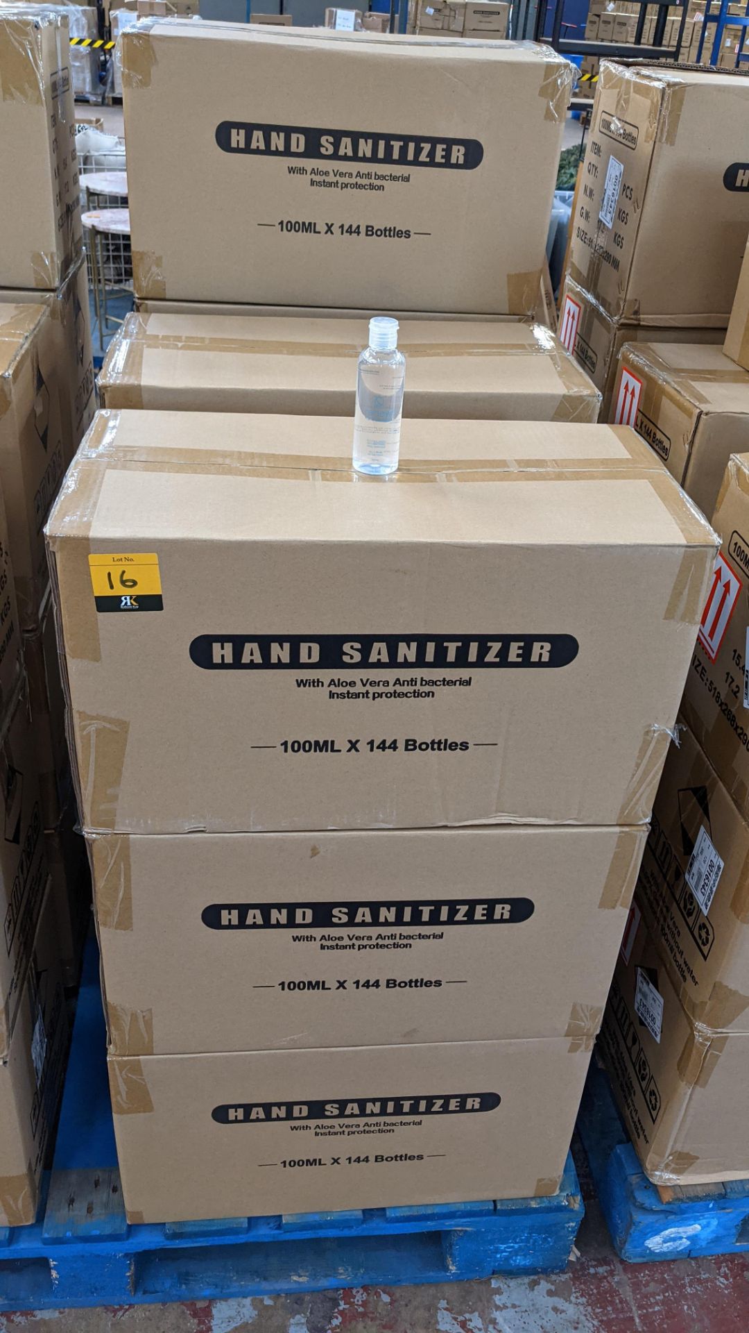 1,440 off 100ml bottles of Renew Hand Sanitiser waterless gel. Alcohol based (75% ethanol), Aloe ext