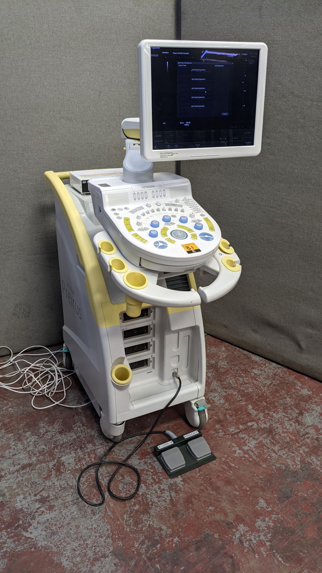 2014 Hitachi Hi Vision Preirus Digital Ultrasound Scanner. - Image 2 of 18