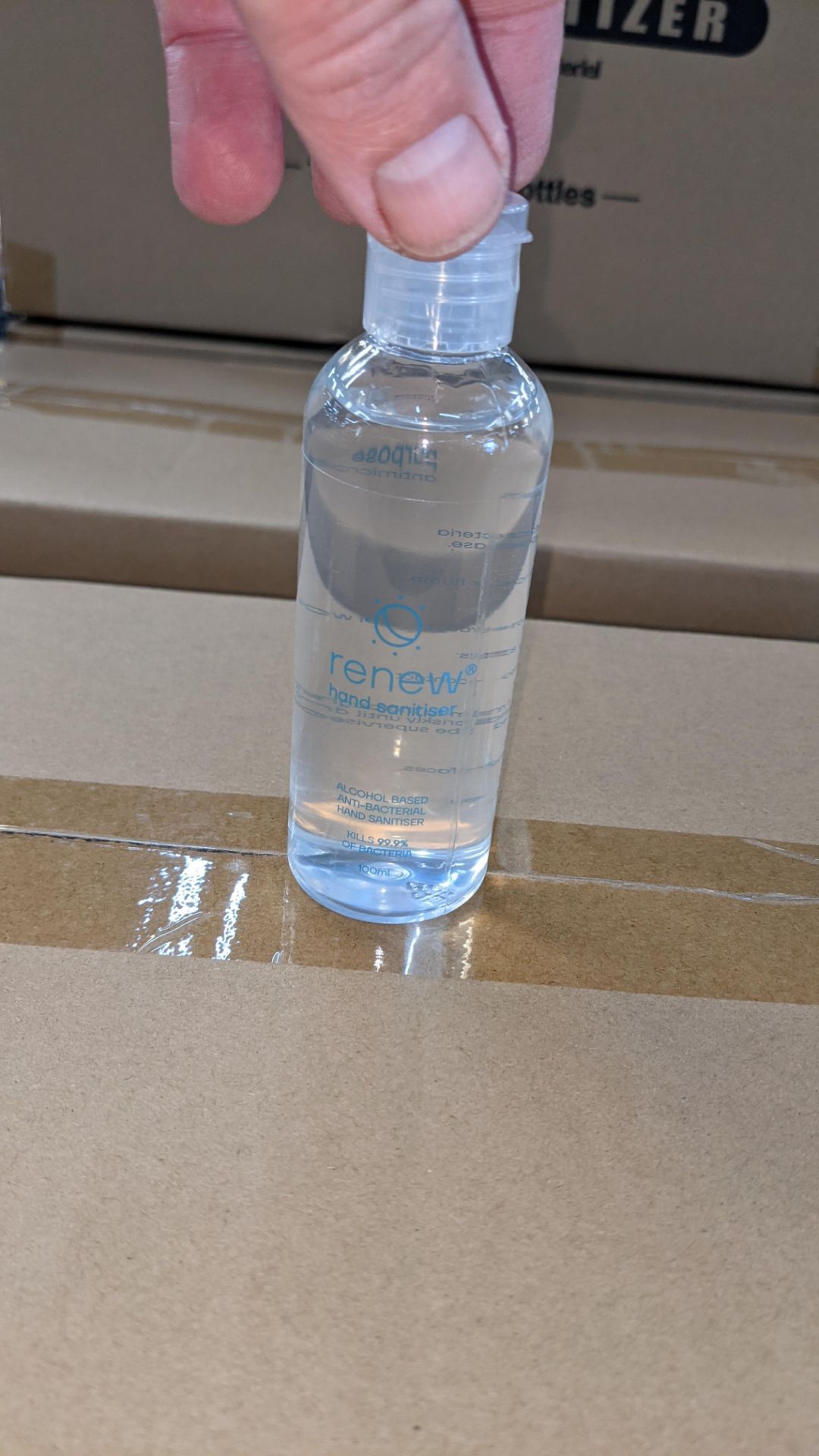 1,440 off 100ml bottles of Renew Hand Sanitiser waterless gel. Alcohol based (75% ethanol), Aloe ext - Image 12 of 12