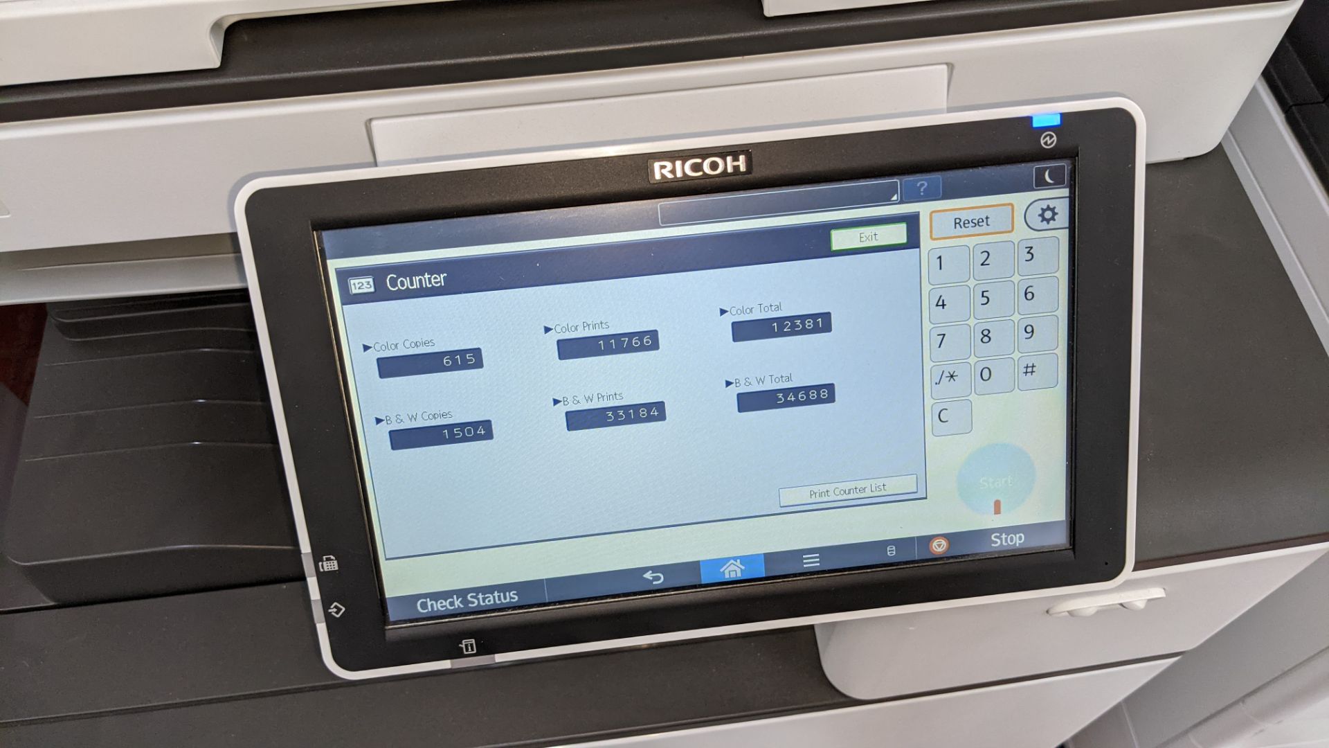 Ricoh MP C2004ex floorstanding colour laser multifunction printer/photocopier. - Image 10 of 20