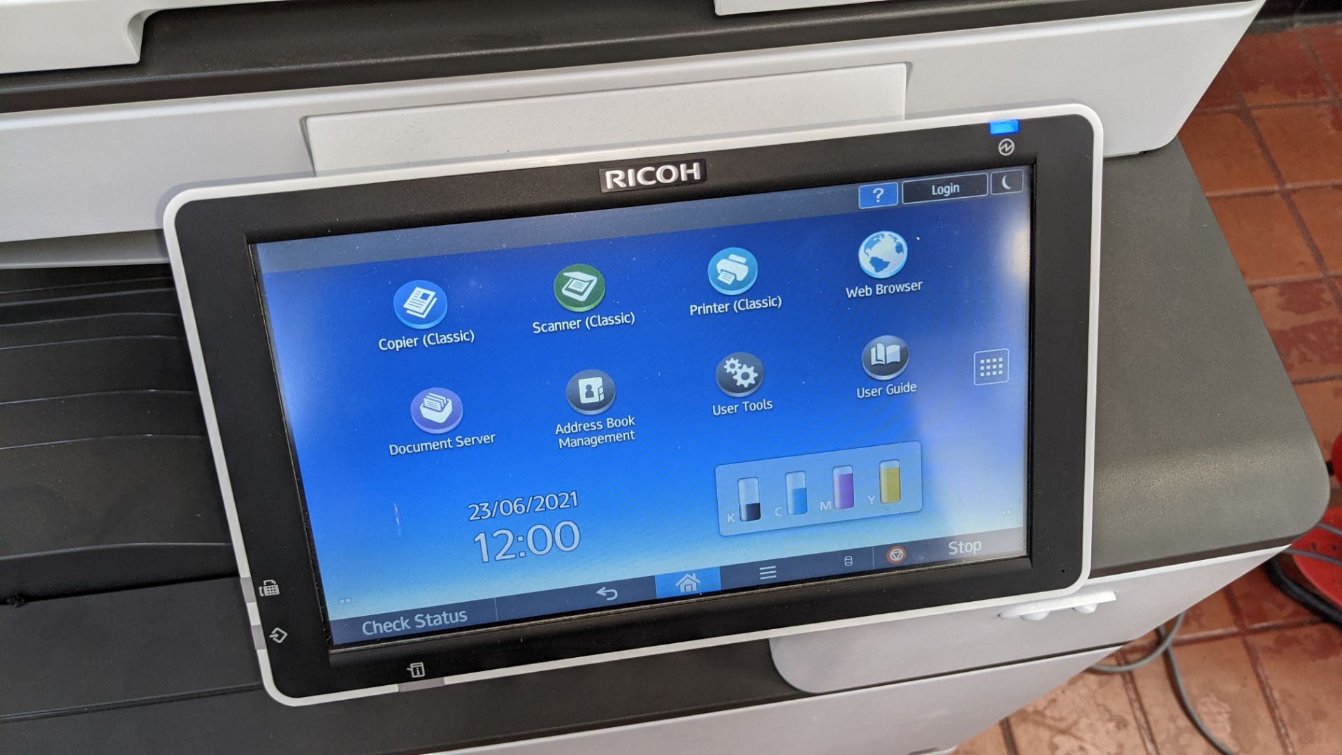 Ricoh MP C2004ex floorstanding colour laser multifunction printer/photocopier. - Image 17 of 23