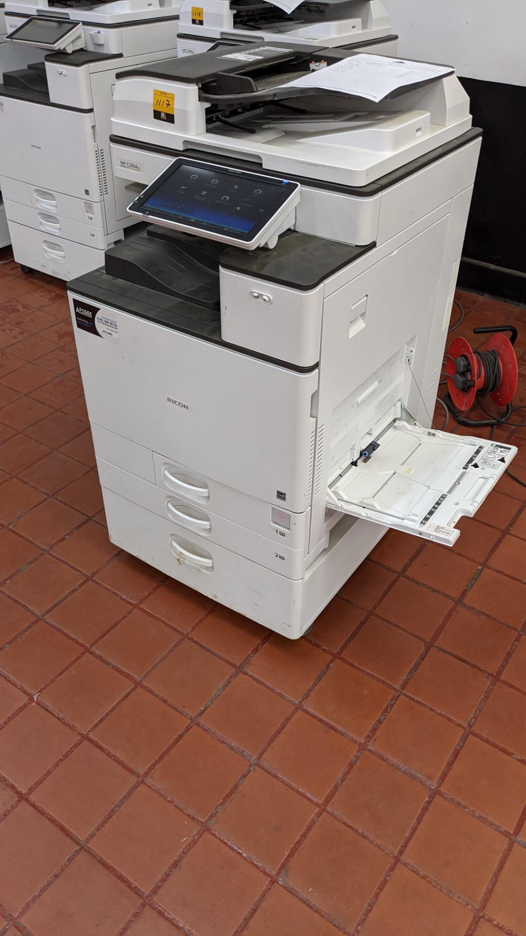 Ricoh MP C2004ex floorstanding colour laser multifunction printer/photocopier. - Image 11 of 26