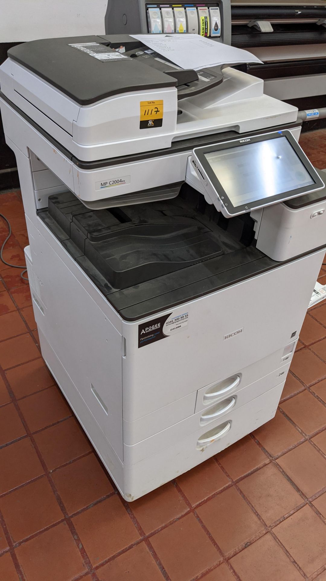Ricoh MP C2004ex floorstanding colour laser multifunction printer/photocopier. - Image 21 of 26