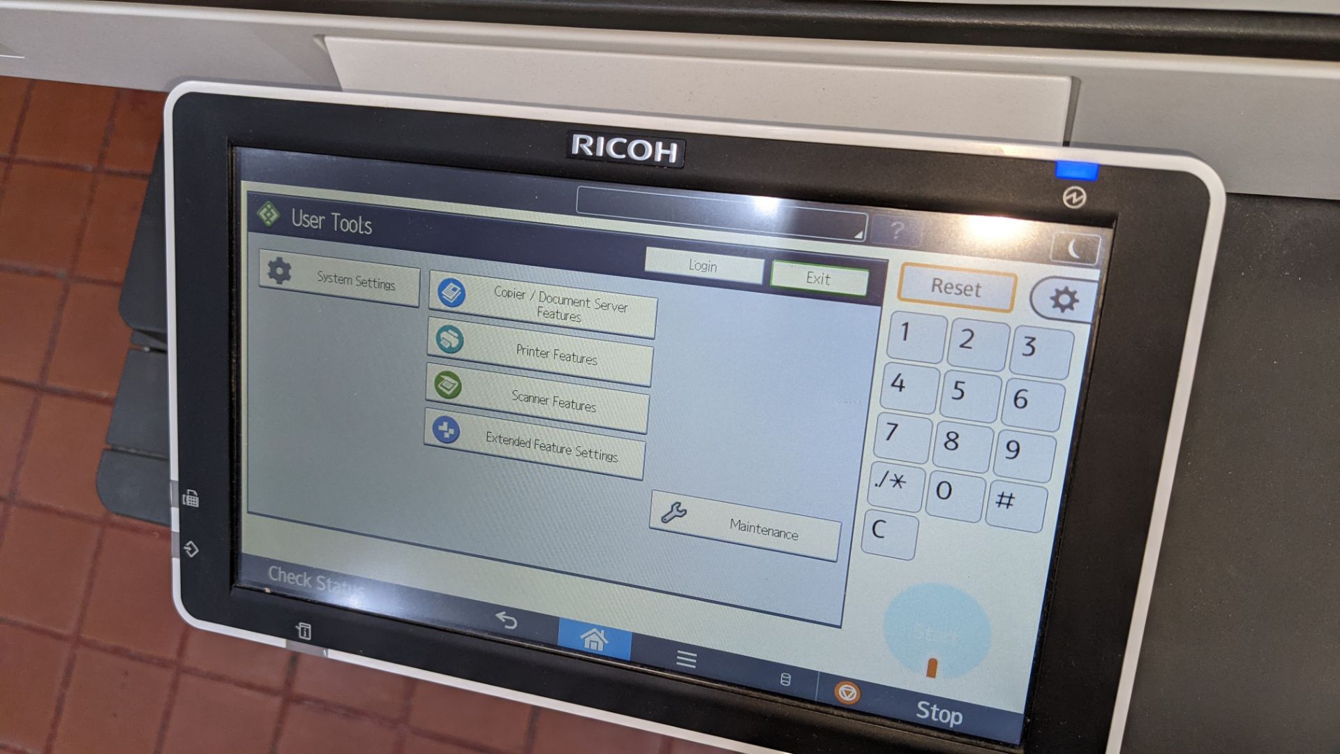 Ricoh MP C2004ex floorstanding colour laser multifunction printer/photocopier. - Image 14 of 26