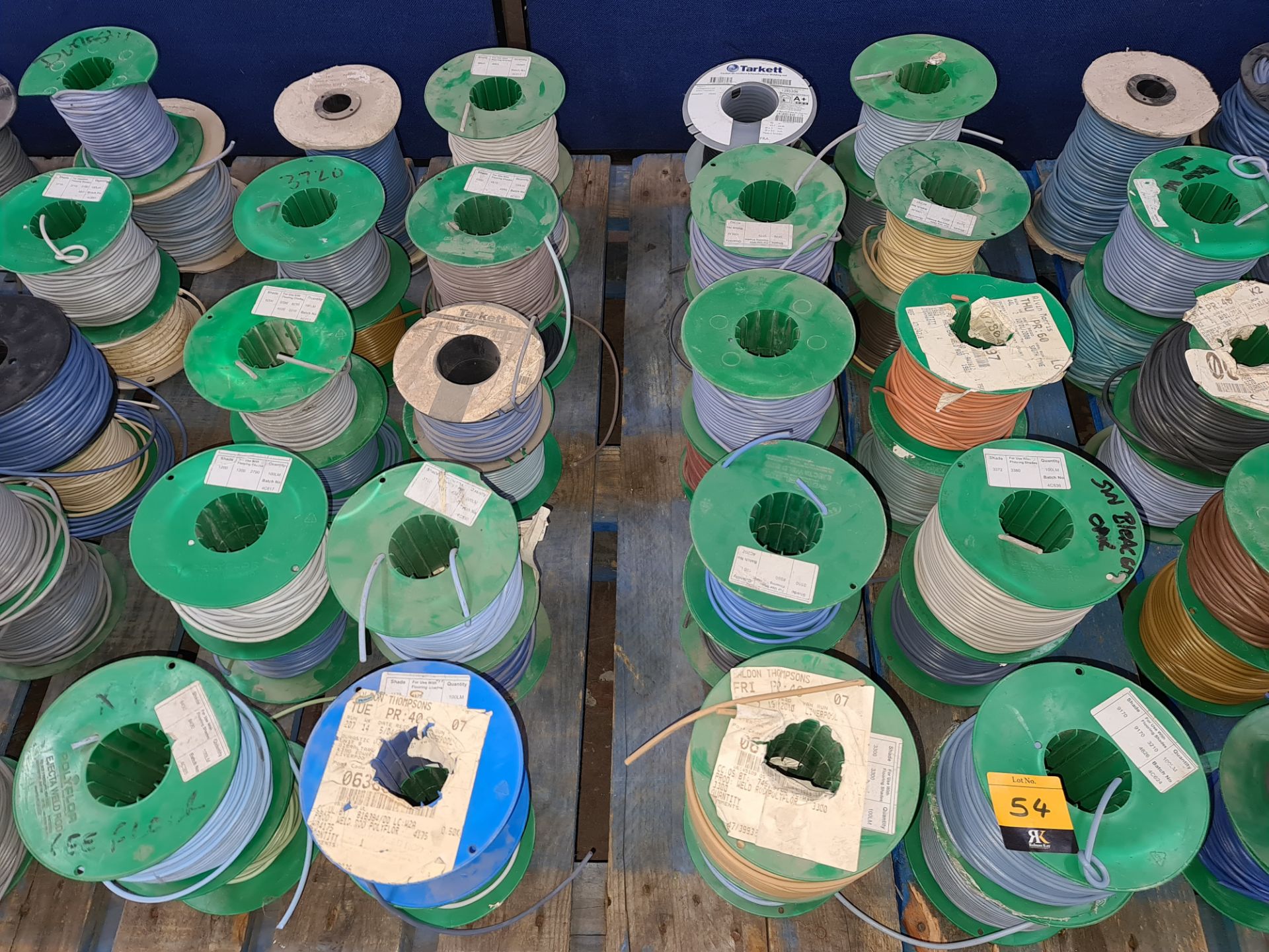 Approx. 40 assorted reels of Polyflor Ejecta weld rod & similar