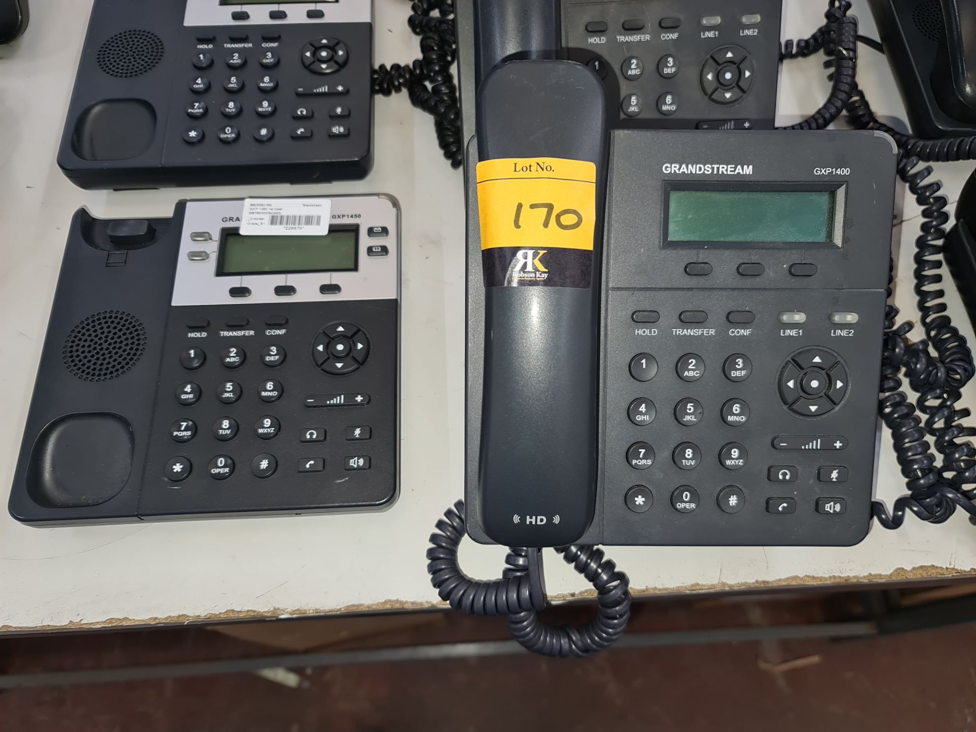 6 off Grandstream telephone handsets comprising 3 off model GXP1400/1405 complete handsets & 3 off m - Image 2 of 5