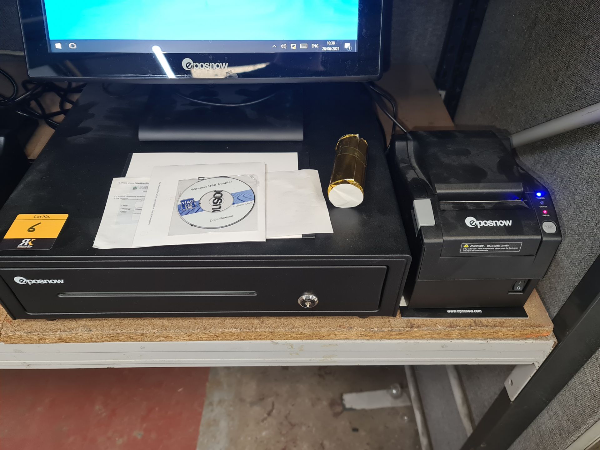 EPOSNOW touchscreen EPOS terminal plus cash drawer & EPOSNOW receipt printer. This lot is being sold - Image 2 of 12