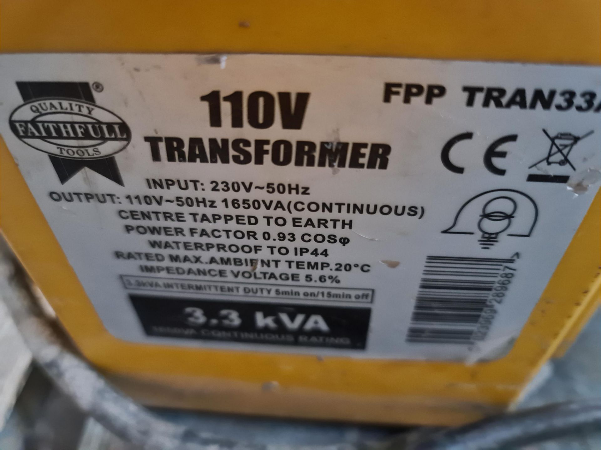 2 off twin socket 110v transformers - Image 6 of 7