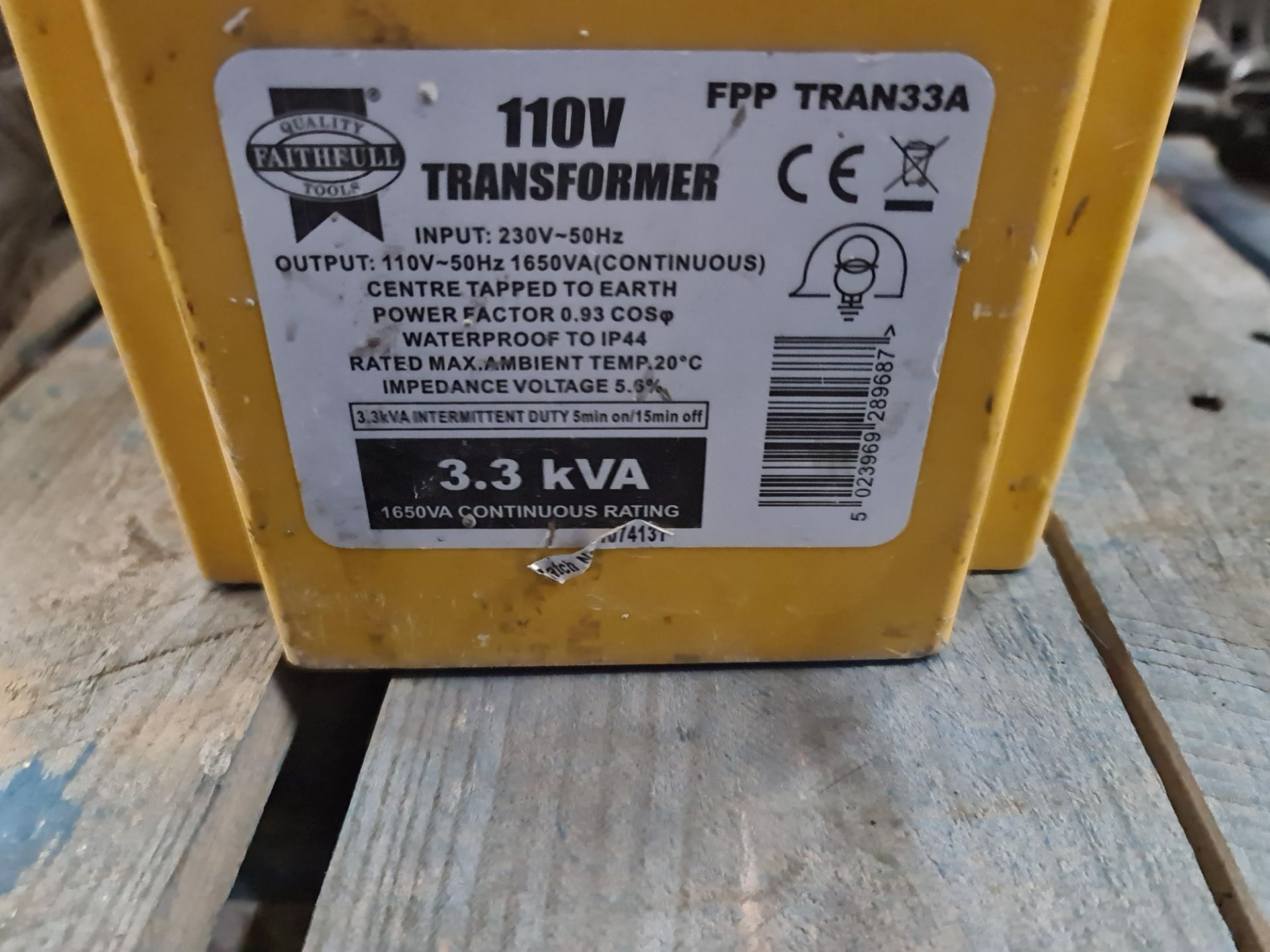 2 off twin socket 110v transformers - Image 7 of 7