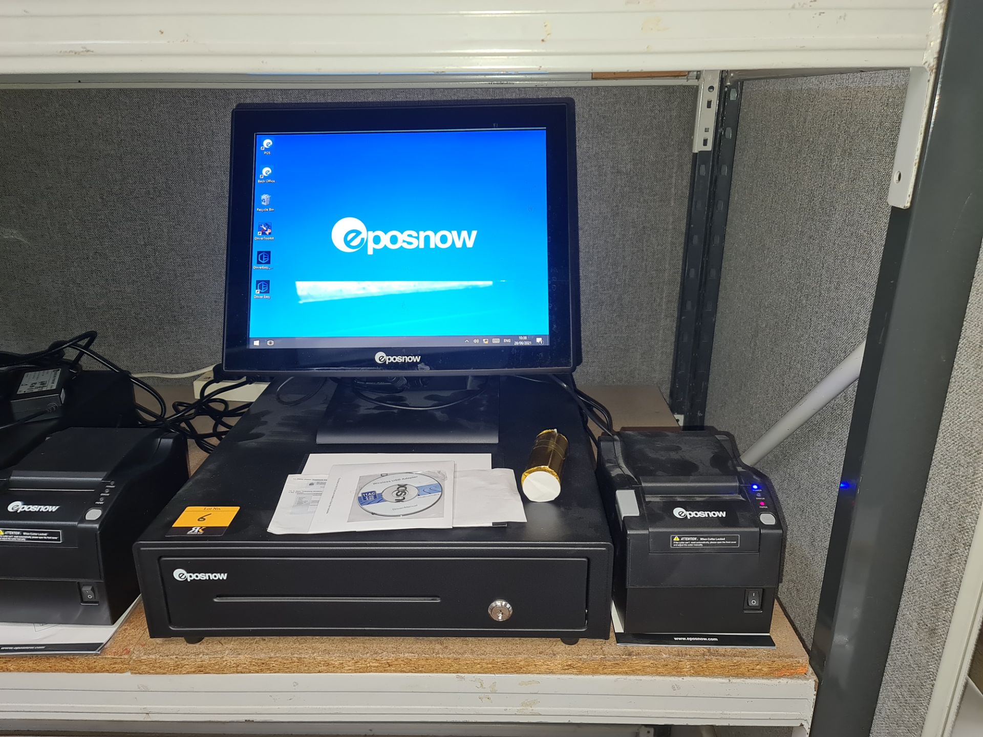 EPOSNOW touchscreen EPOS terminal plus cash drawer & EPOSNOW receipt printer. This lot is being sold