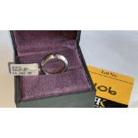 Platinum 950 & diamond ring with 0.20ct tension mounted stone RRP £4,743