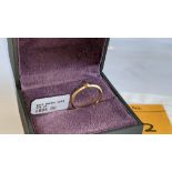 18ct yellow gold & champagne diamond ring RRP £695