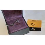 18ct white gold & black diamond ring in modern design. RRP £2,100