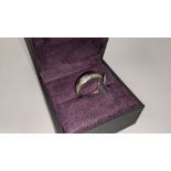 Platinum & diamond ring, 0.51ct of diamonds in total, Platinum 950, RRP £4,840. NB. The diamonds run