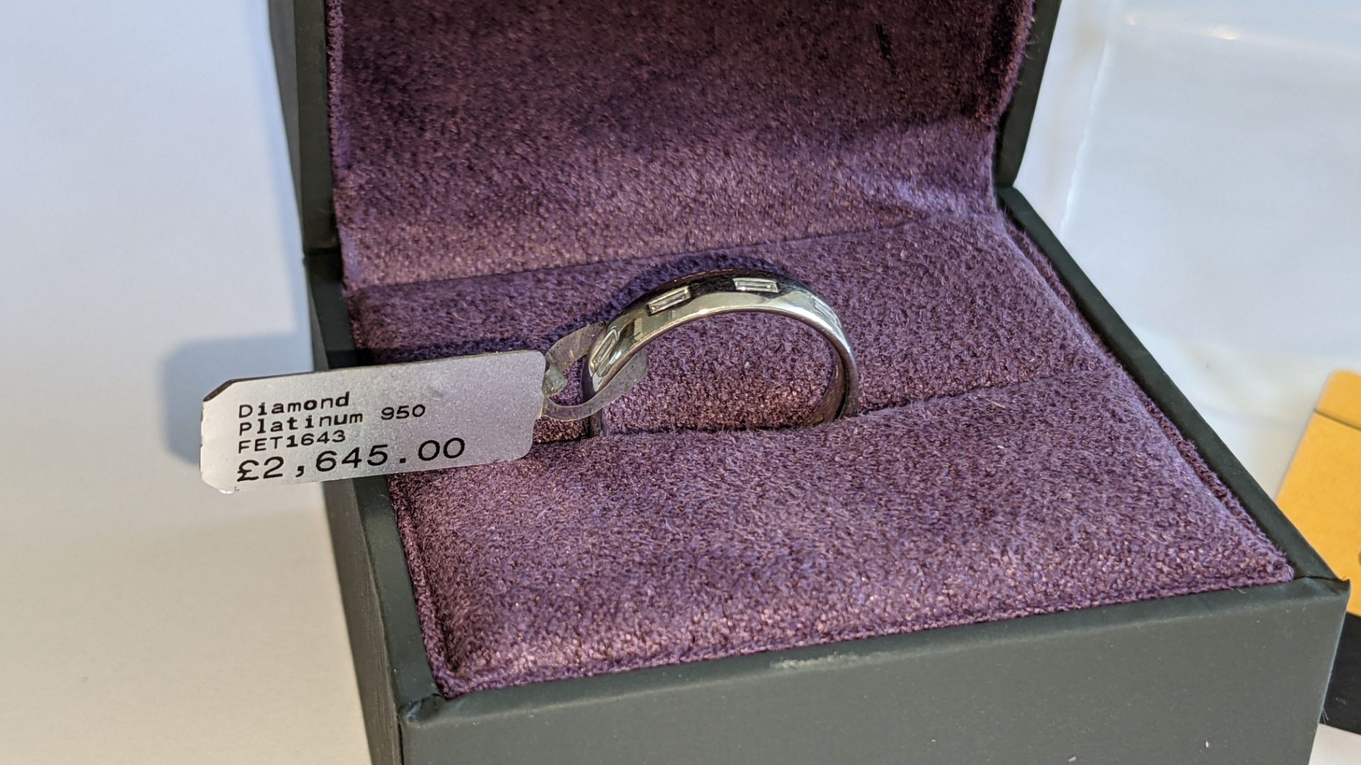 Platinum 950 & diamond ring. RRP £2,645 - Image 4 of 12