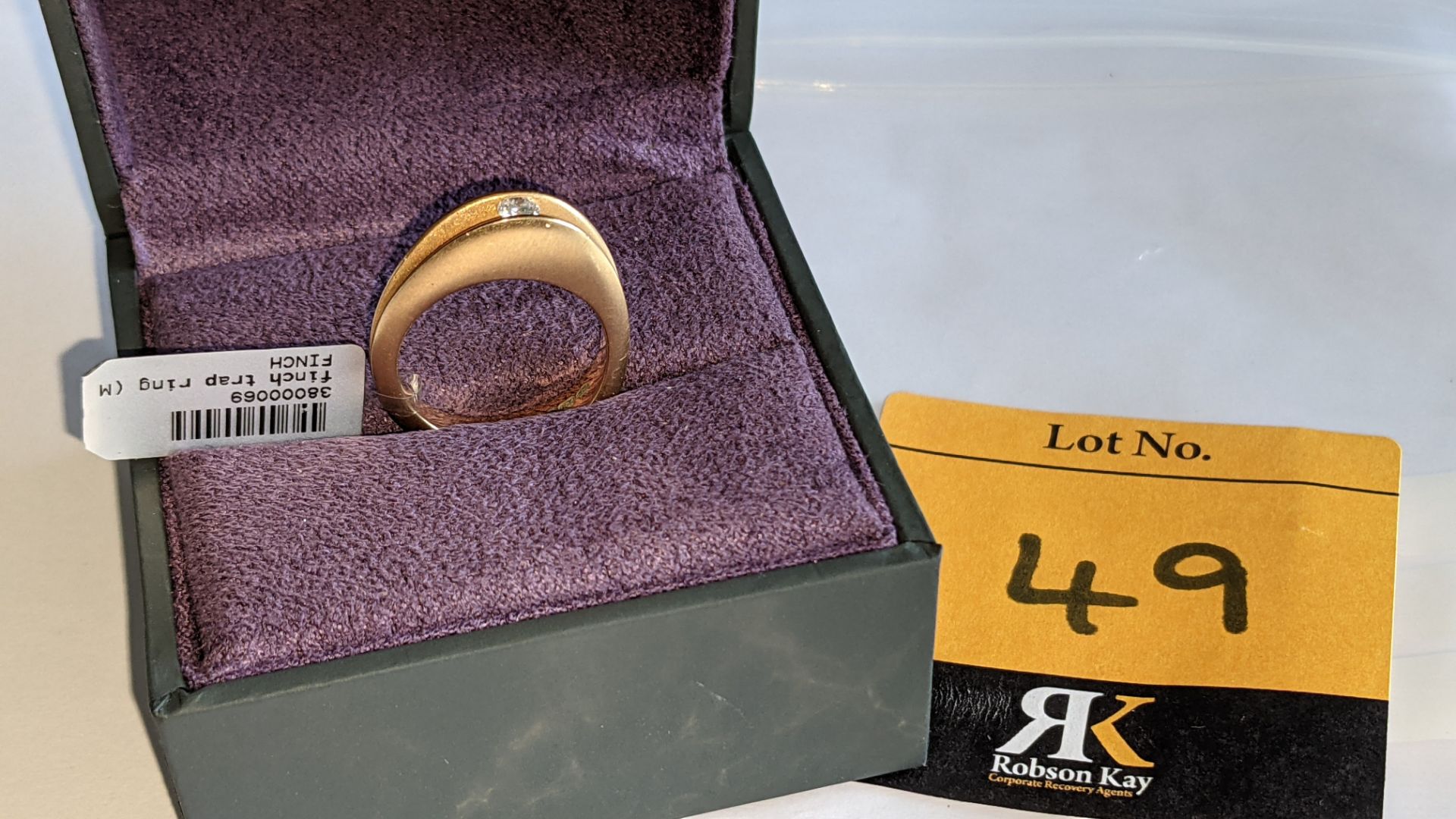 18ct rose gold ring with central stone assumed to be a diamond. RRP £2,800 - Image 16 of 18