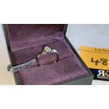 Platinum 950 & diamond ring with 0.22ct F/VS diamond. RRP £2,264