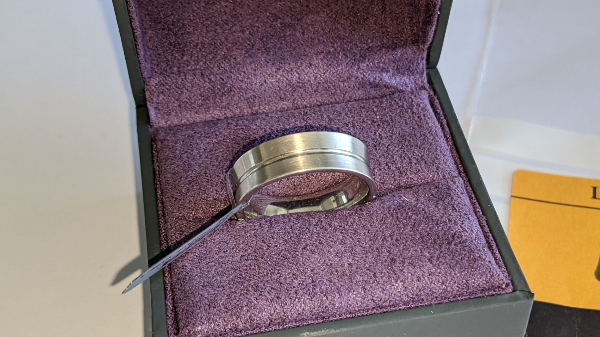 Palladium 950 7mm concave ring. RRP £1,900 - Image 2 of 16