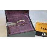 18ct white gold & diamond ring with 7 stones each weighing 0.05ct. RRP £2,911