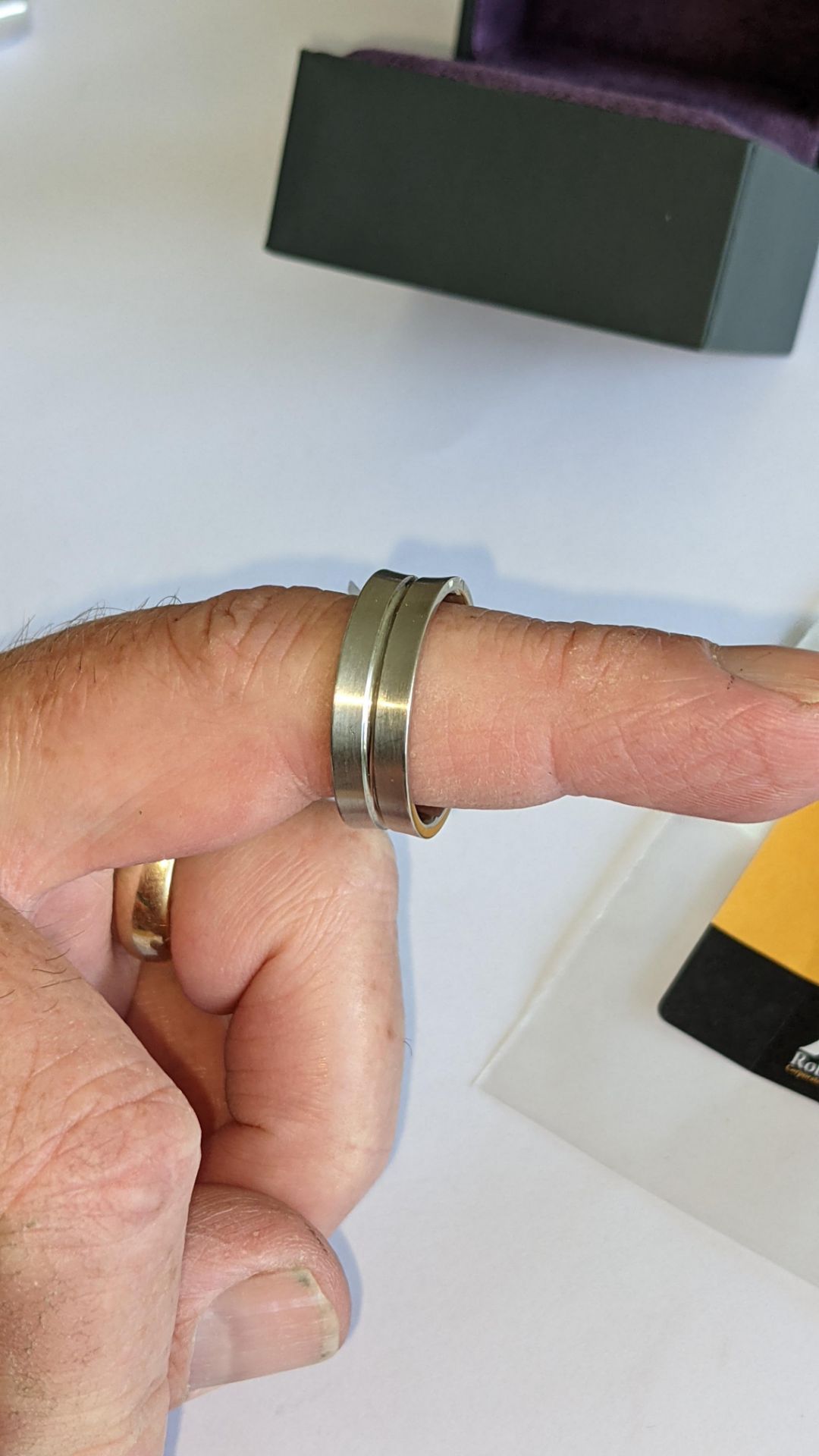 Palladium 950 7mm concave ring. RRP £1,900 - Image 15 of 16
