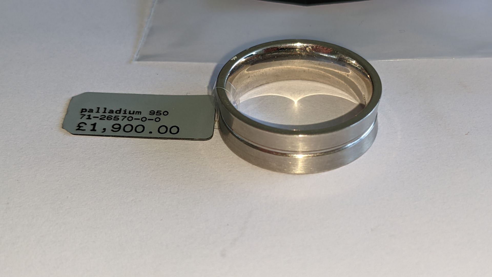 Palladium 950 7mm concave ring. RRP £1,900 - Image 4 of 16