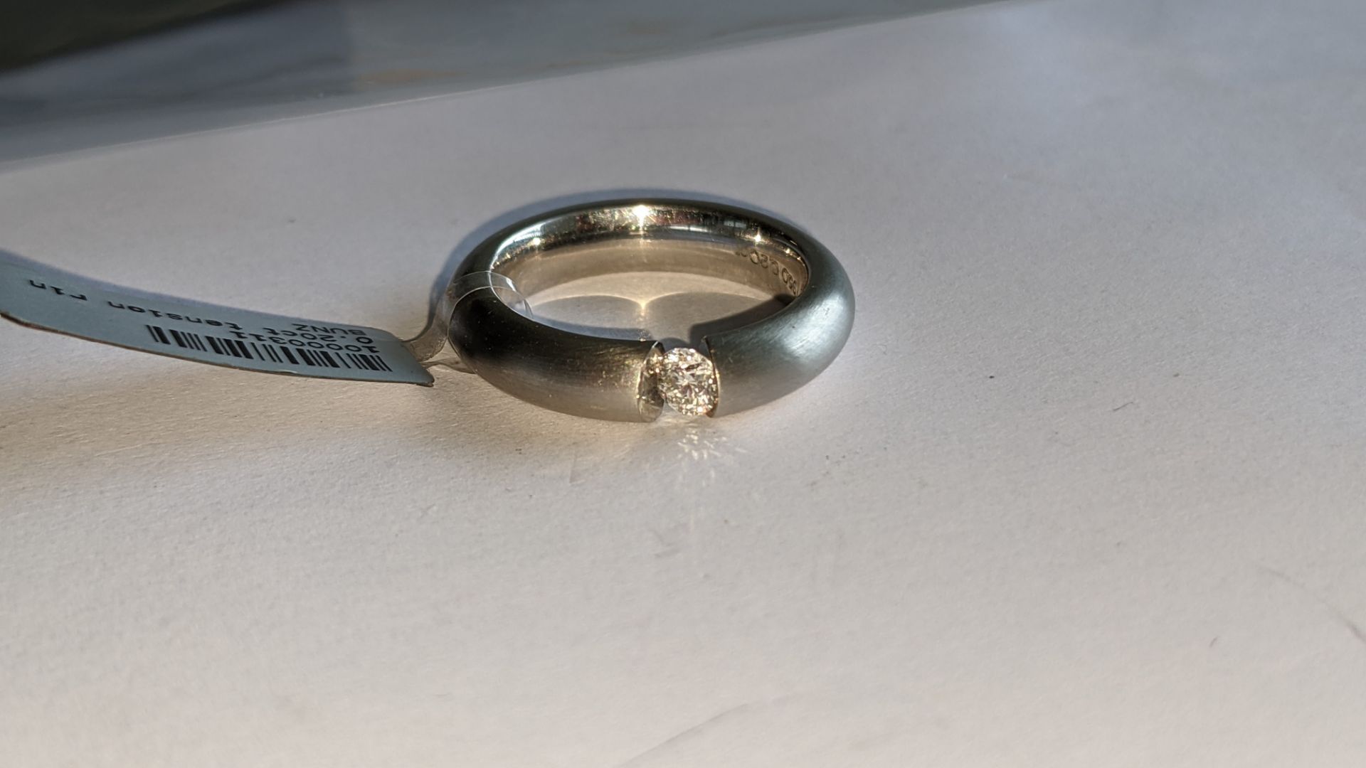 Platinum 950 & diamond ring with 0.20ct tension mounted stone RRP £4,743 - Image 10 of 18