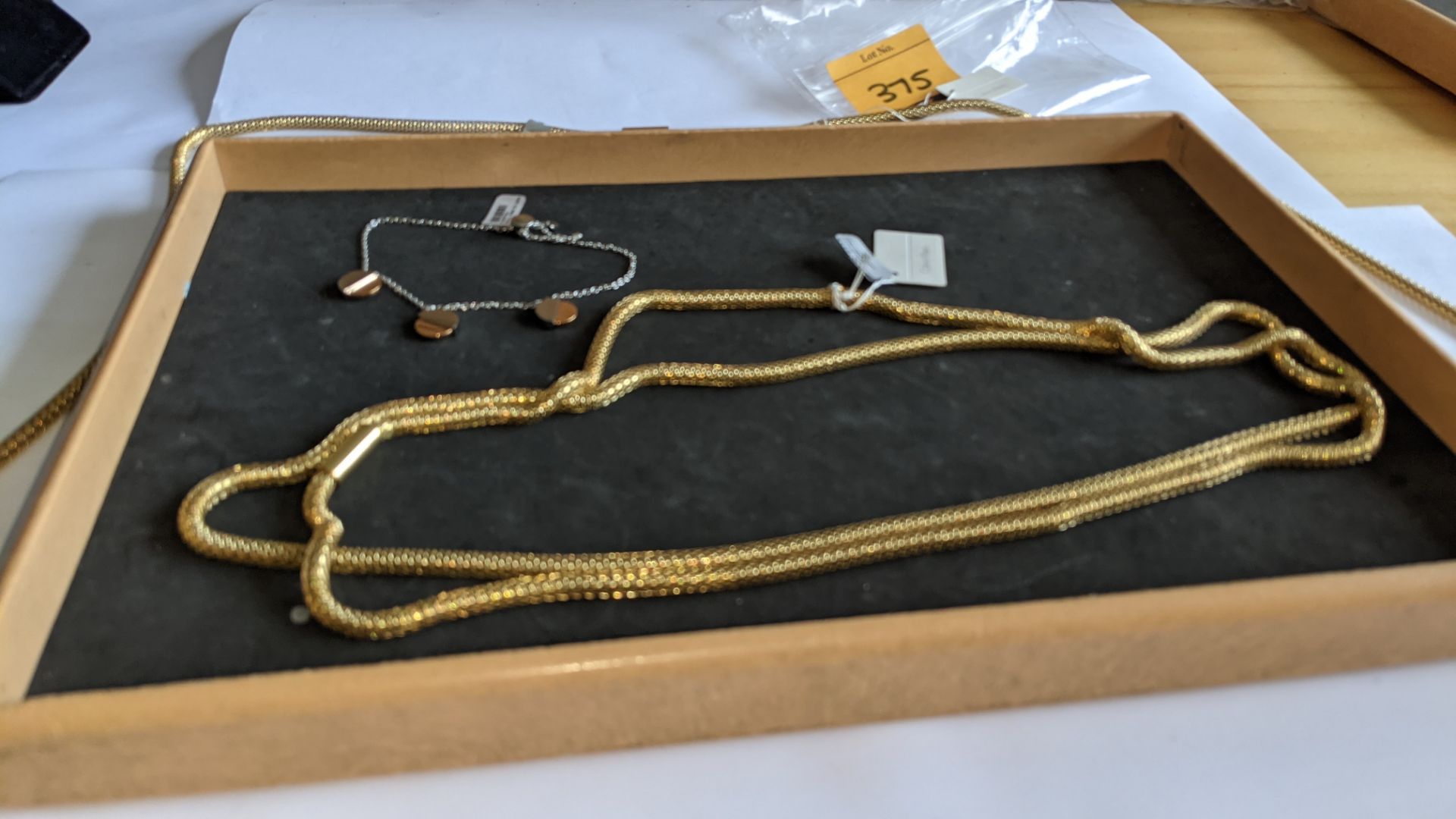 3 pieces of Calvin Klein jewellery comprising 2 off long necklaces each with an RRP of £115 plus two - Image 4 of 13