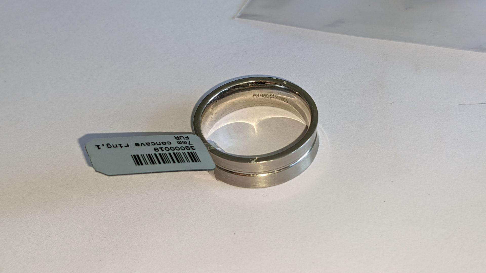 Palladium 950 7mm concave ring. RRP £1,900 - Image 10 of 16
