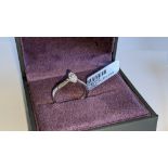 18ct white gold & diamond ring with 0.42ct diamond. RRP £2,875