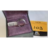 Platinum 950 6mm textured wedding ring. RRP £850