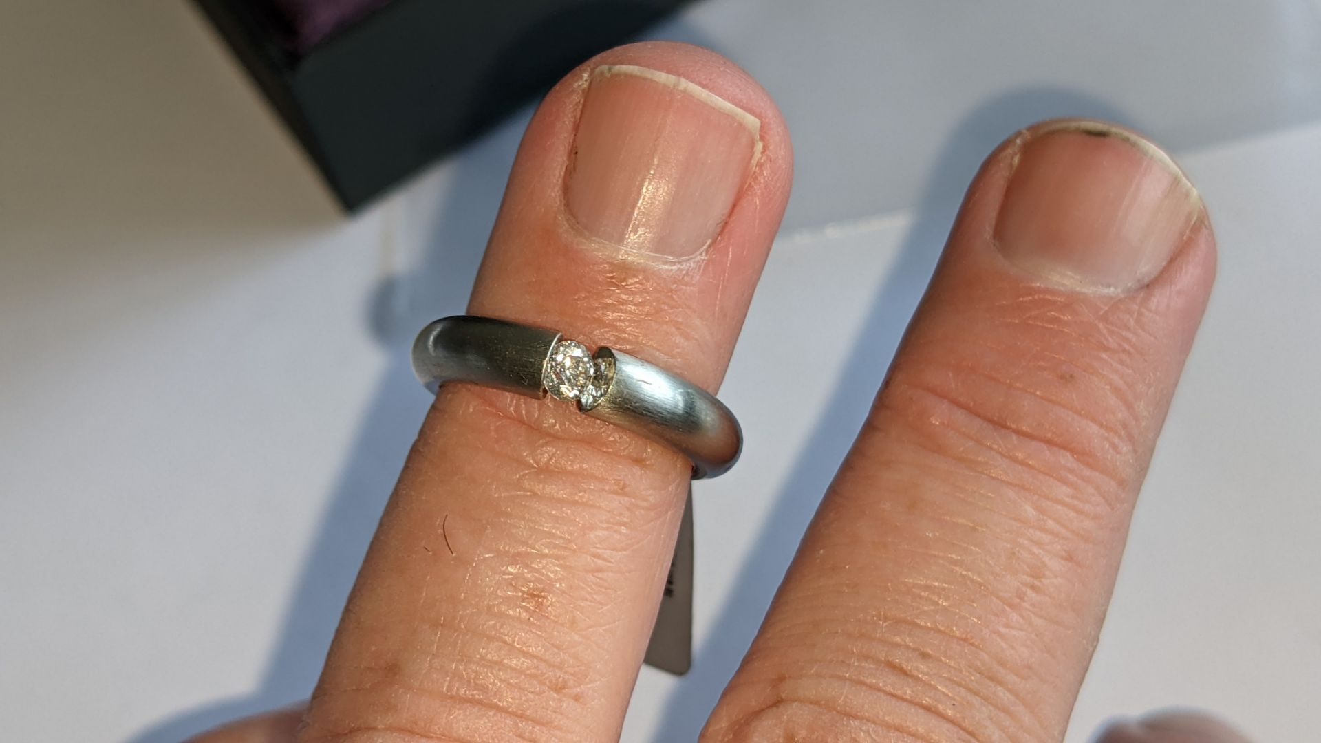 Platinum 950 & diamond ring with 0.20ct tension mounted stone RRP £4,743 - Image 17 of 18