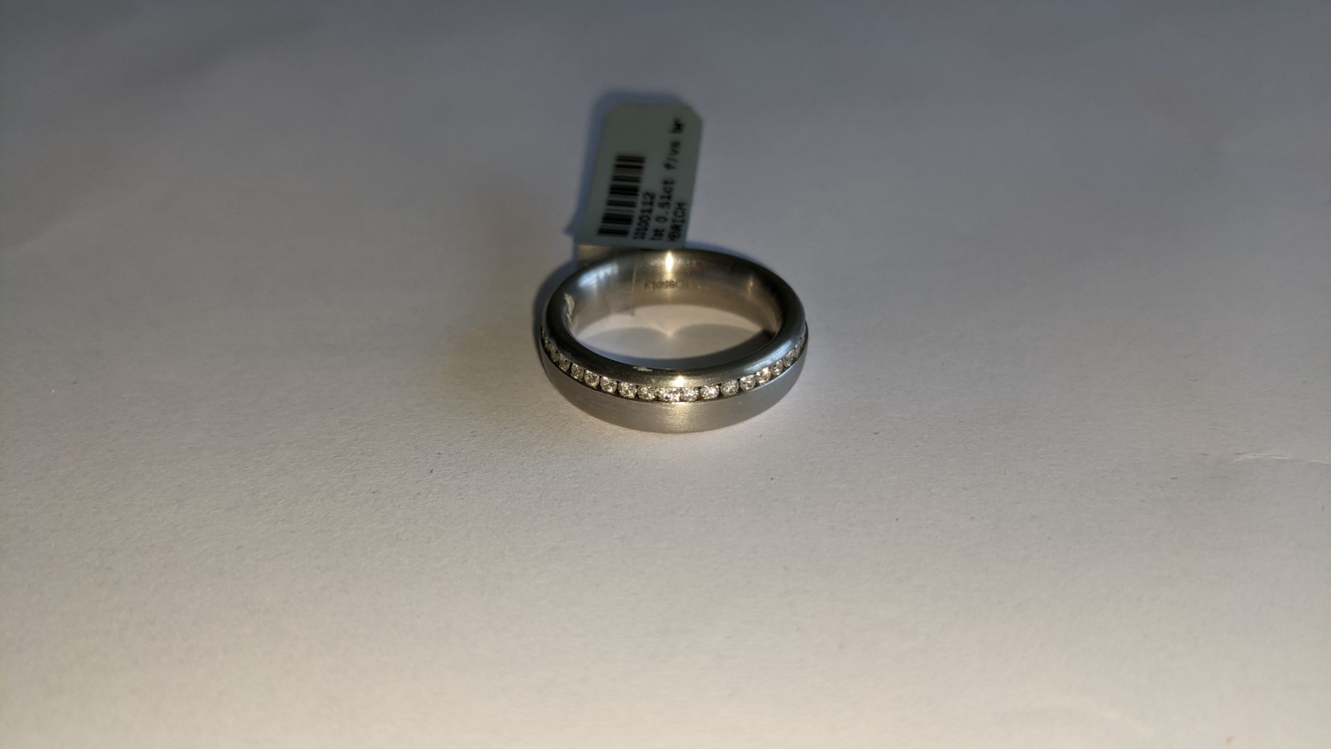 Platinum & diamond ring, 0.51ct of diamonds in total, Platinum 950, RRP £4,840. NB. The diamonds run - Image 4 of 20