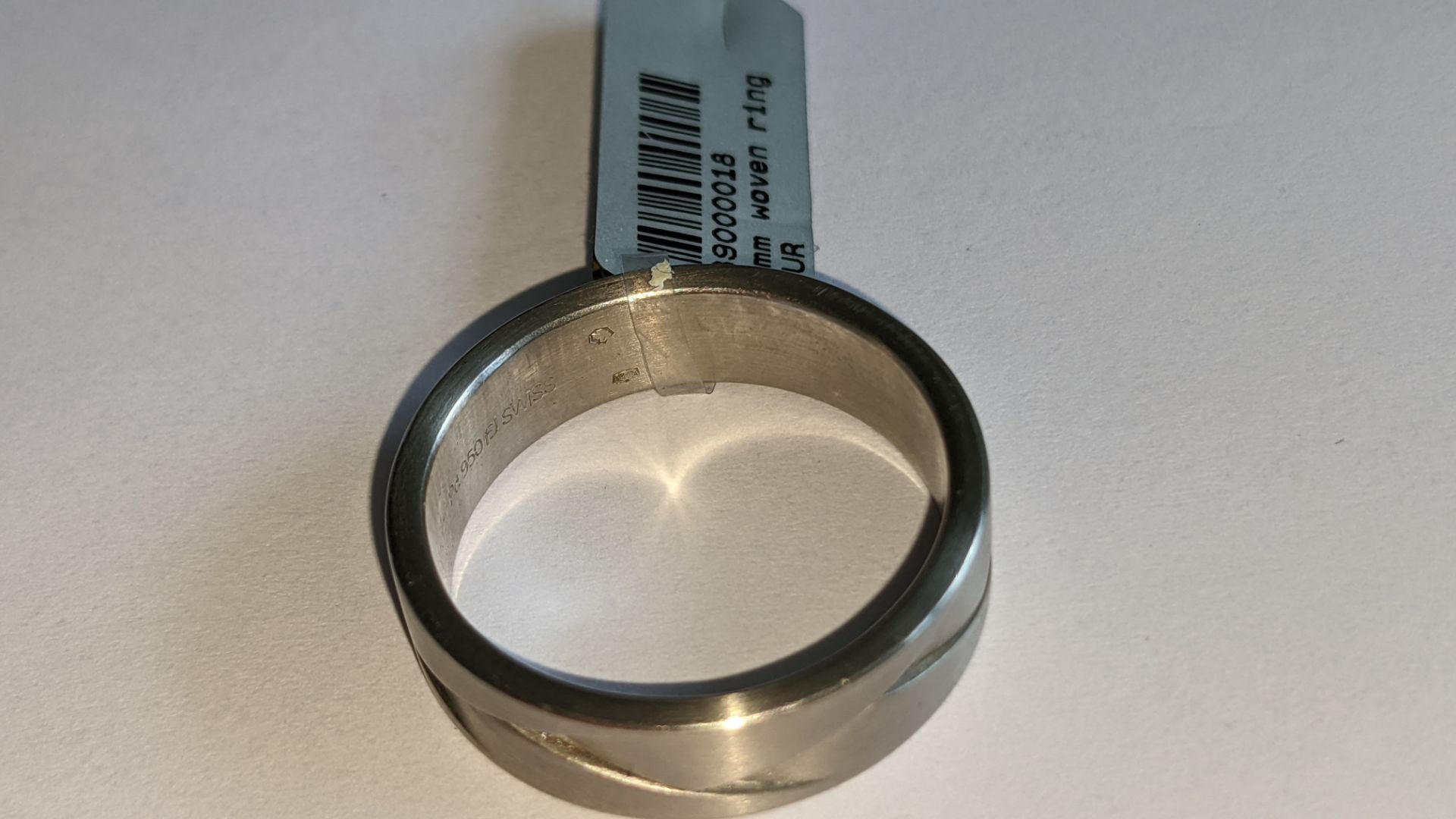 Palladium 950 6mm woven ring. RRP £925 - Image 11 of 14