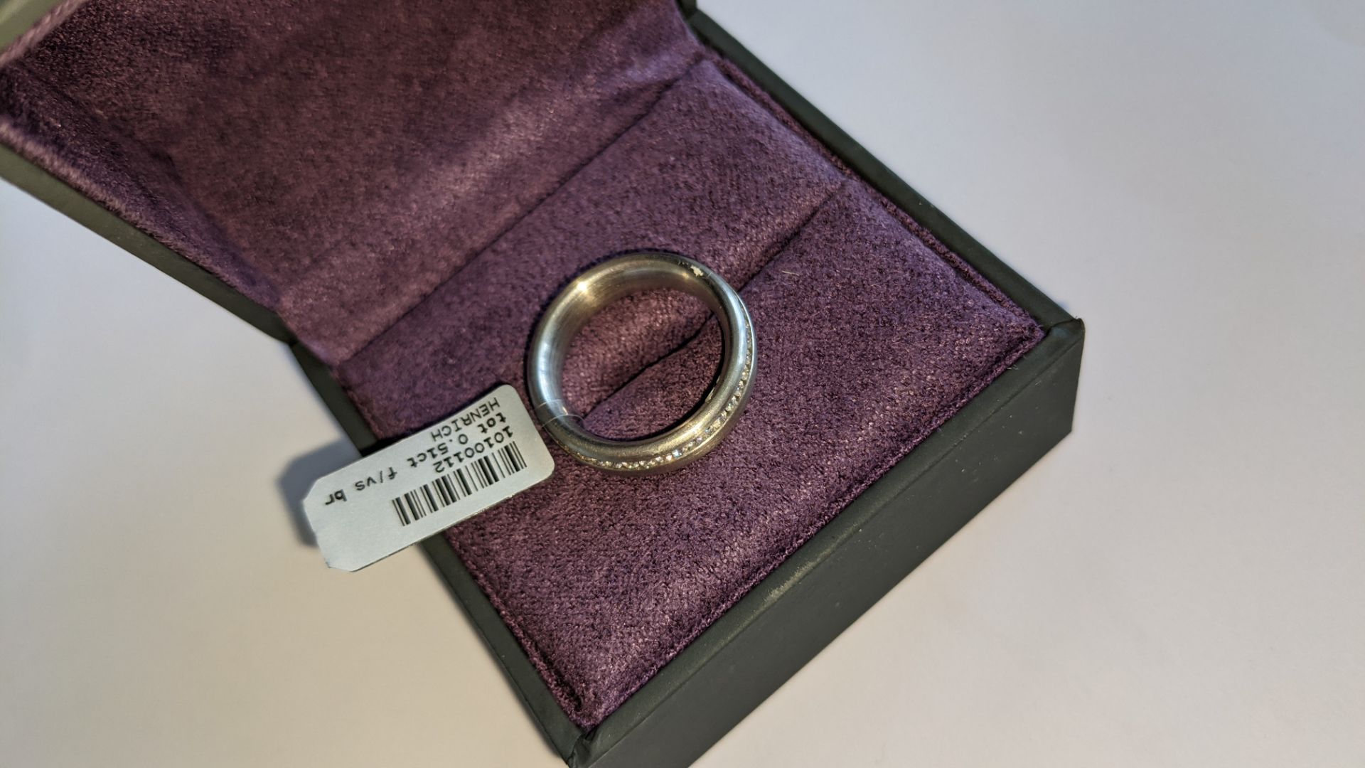 Platinum & diamond ring, 0.51ct of diamonds in total, Platinum 950, RRP £4,840. NB. The diamonds run - Image 18 of 20