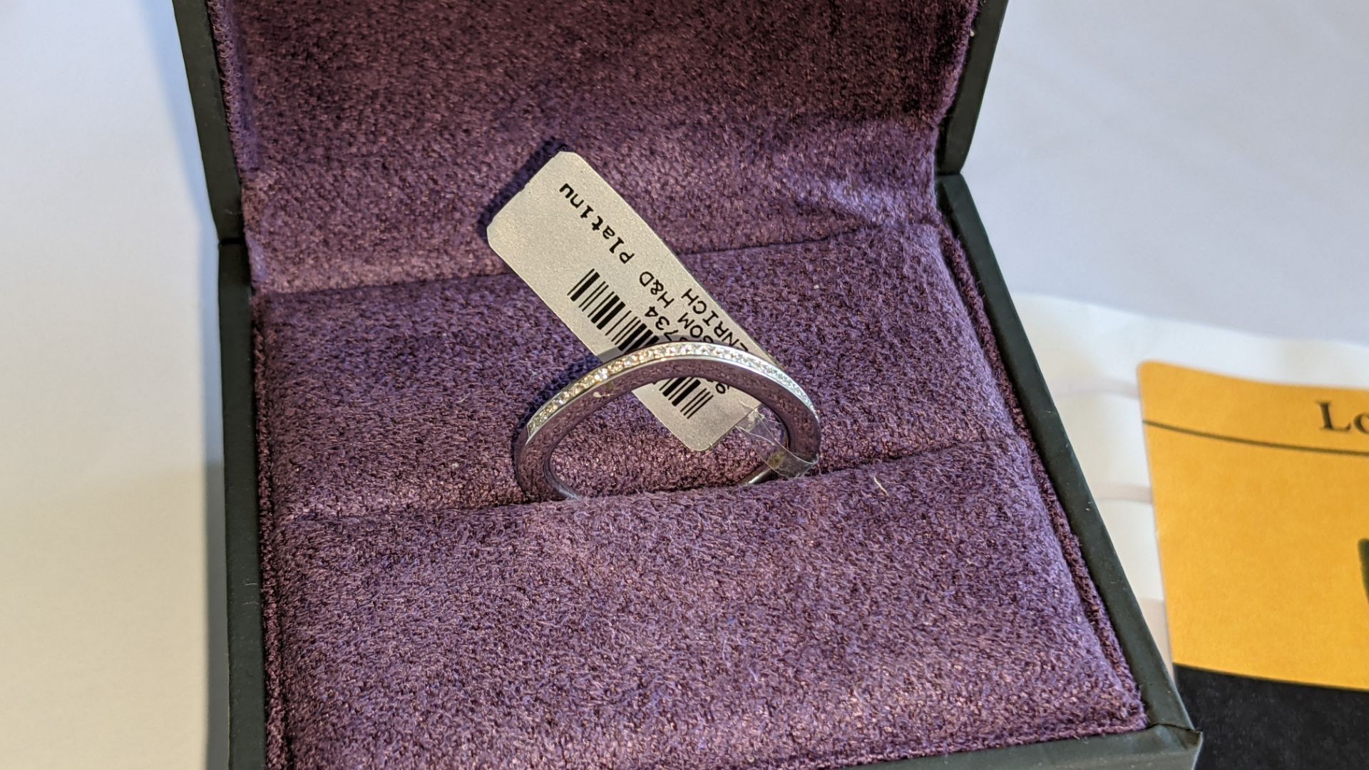 Platinum 950 ring with diamonds set into channels on 3 sides. RRP £1,729 - Image 3 of 20