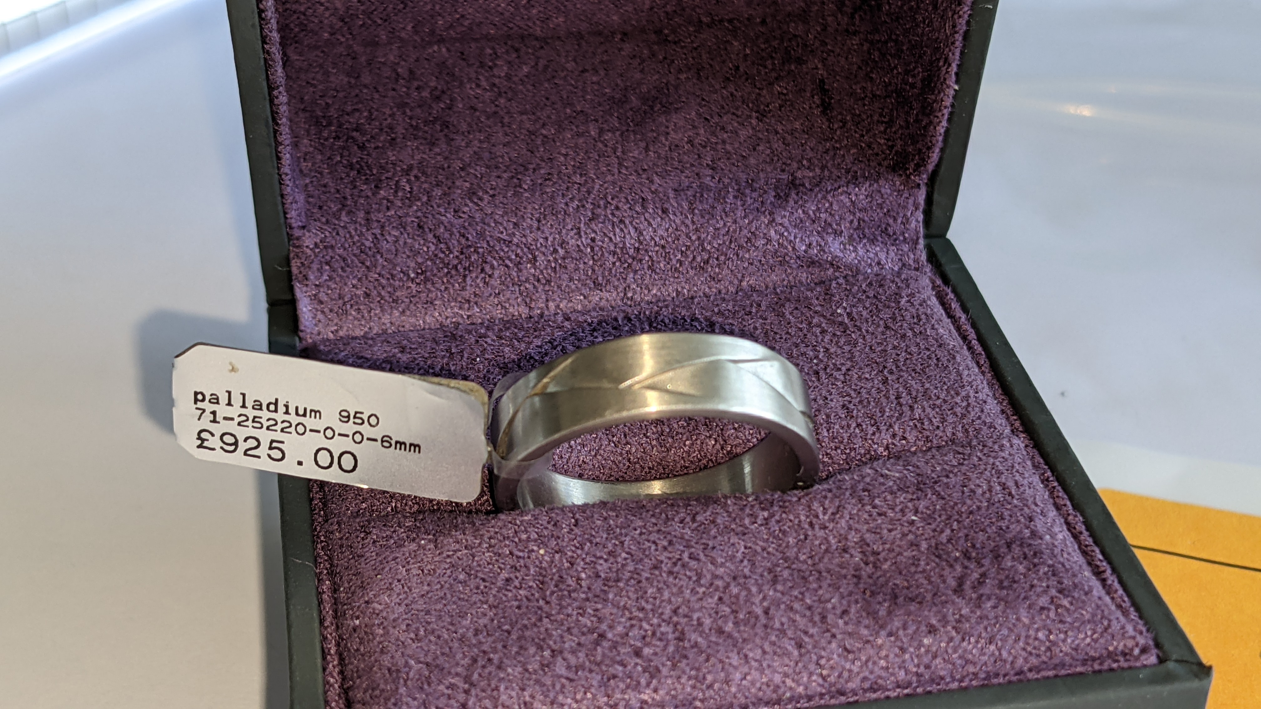 Palladium 950 6mm woven ring. RRP £925 - Image 3 of 14