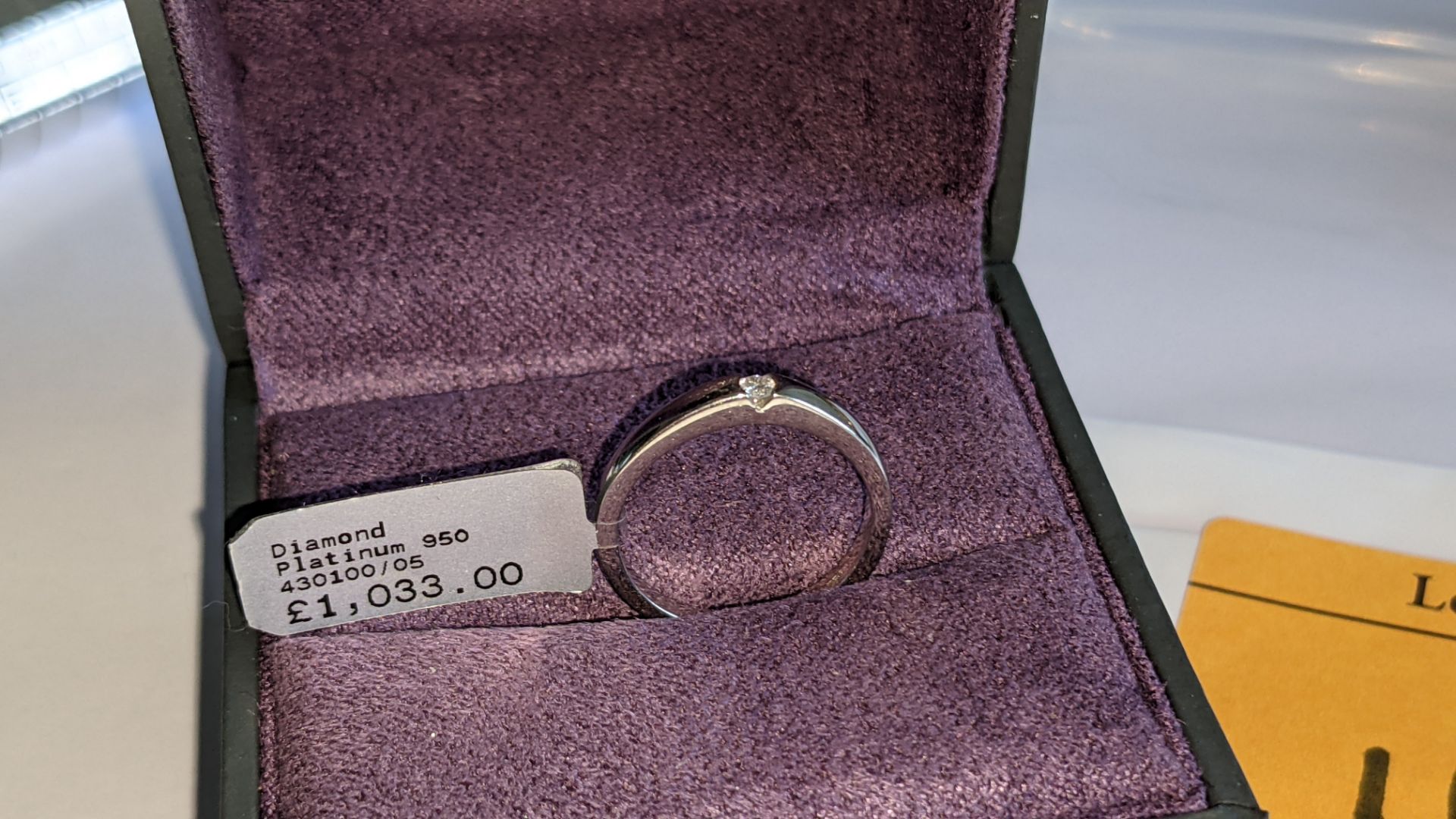 Platinum 950 ring with 0.05ct H/Si diamond. RRP £1,033 - Image 3 of 13