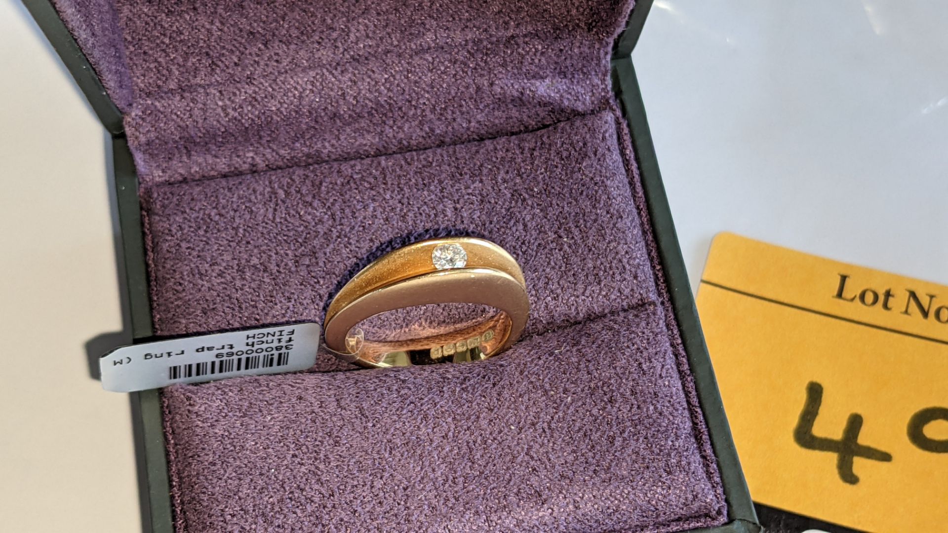 18ct rose gold ring with central stone assumed to be a diamond. RRP £2,800 - Image 2 of 18