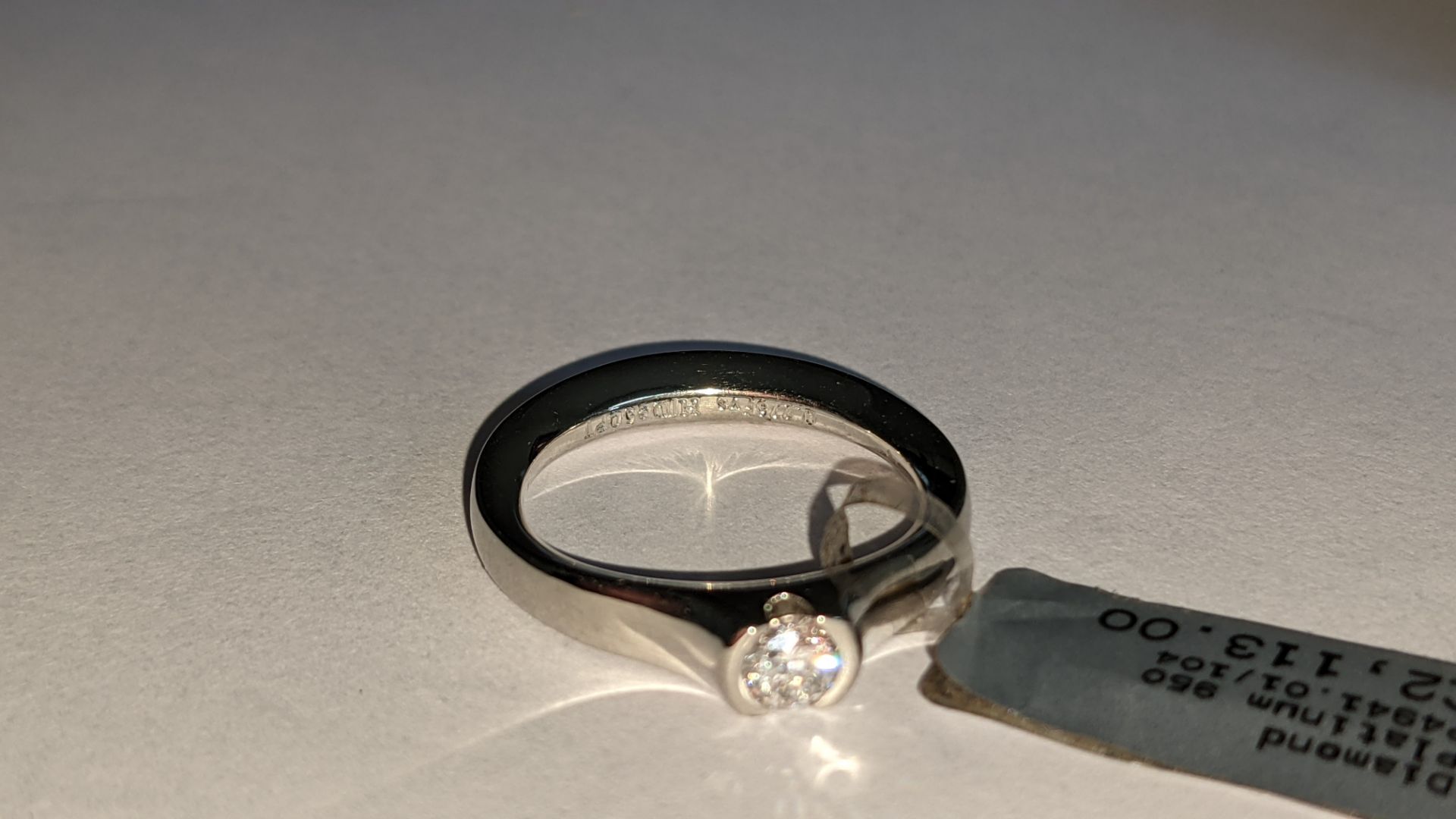 Platinum 950 & diamond ring with 0.275ct F/VS stone RRP £2,113 - Image 10 of 14