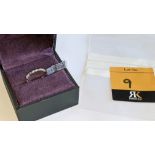 18ct white gold & diamond ring with 0.32ct of diamonds (8 diamonds in 2 pairs). RRP £1,854