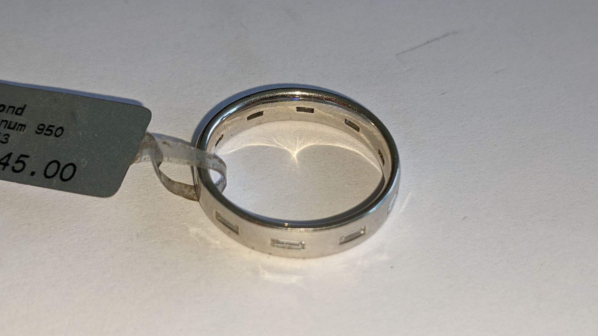 Platinum 950 & diamond ring. RRP £2,645 - Image 9 of 12